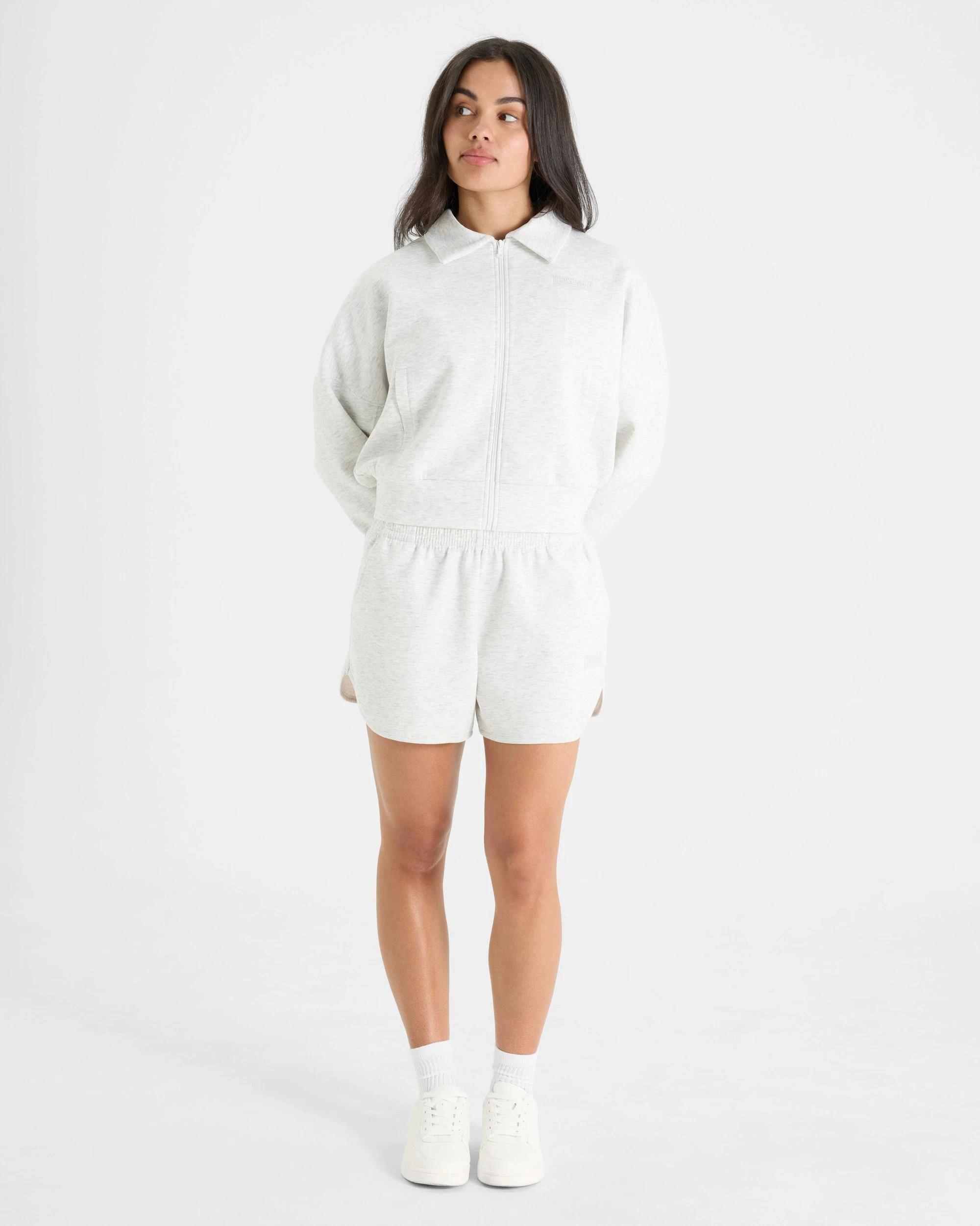 5 Lonsdale London Active Scoop Side Shorts WHITE MARLE, 5 of 5