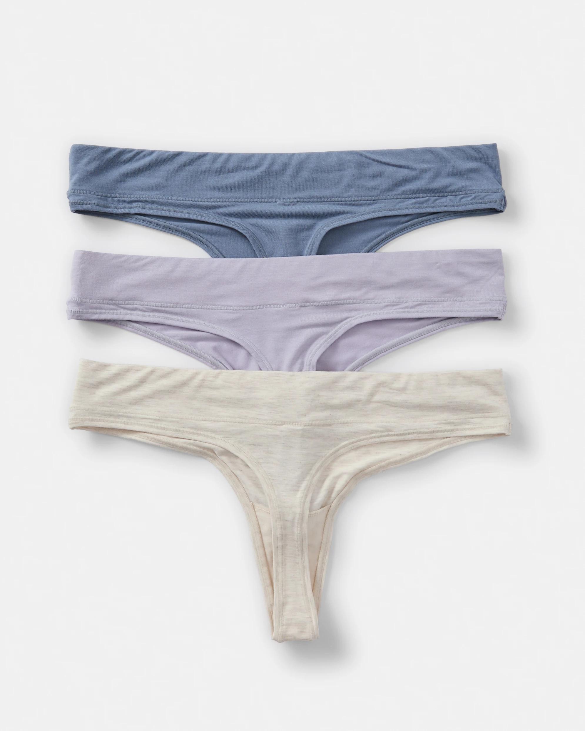 2 3 Pack Bamboo Blend G-String Briefs Bm Gh St, 2 of 8