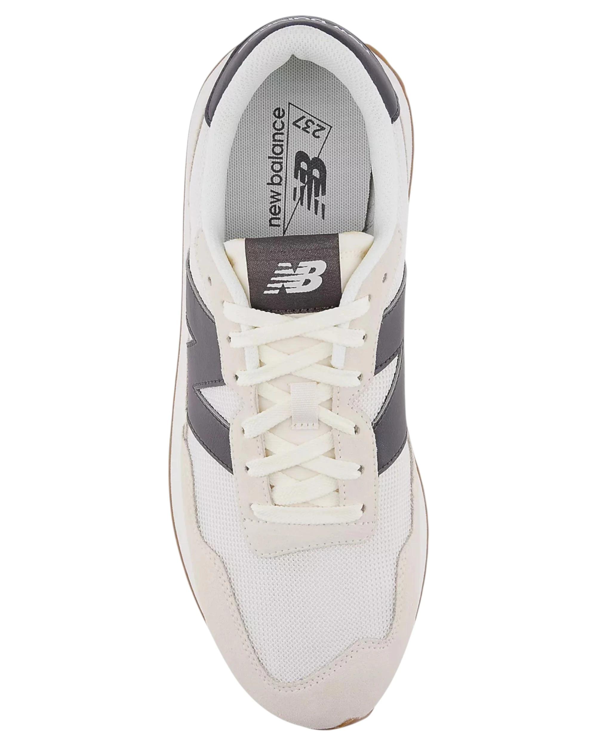 4 New Balance Mens 237 Athletic Shoes WHITE/BLACK, 4 of 5
