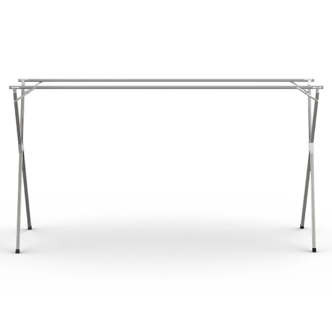 3 Artiss Clothes Rack Adjustable Foldable Steel - Silver, 3 of 7