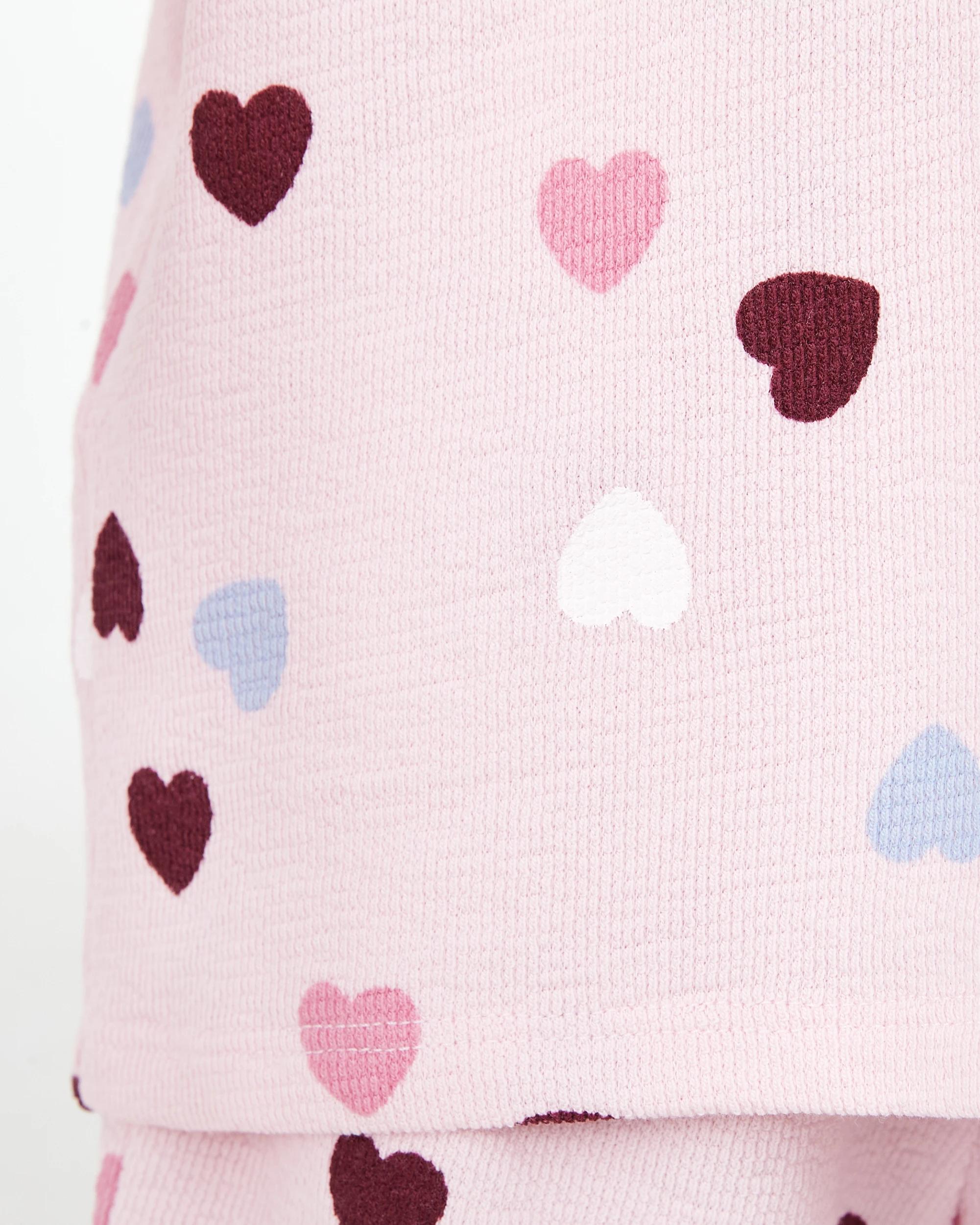 5 Slub Jacquard T-shirt Pnk Heart, 5 of 7