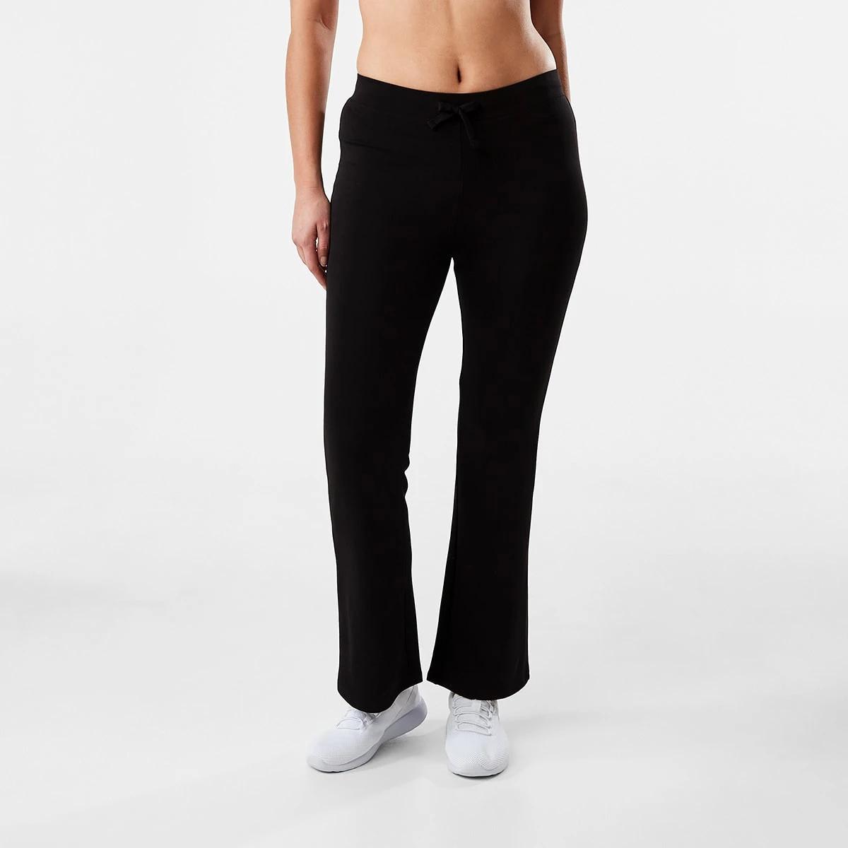 1 Active Womens Kick Flare Trackpants BLACK, 1 of 5