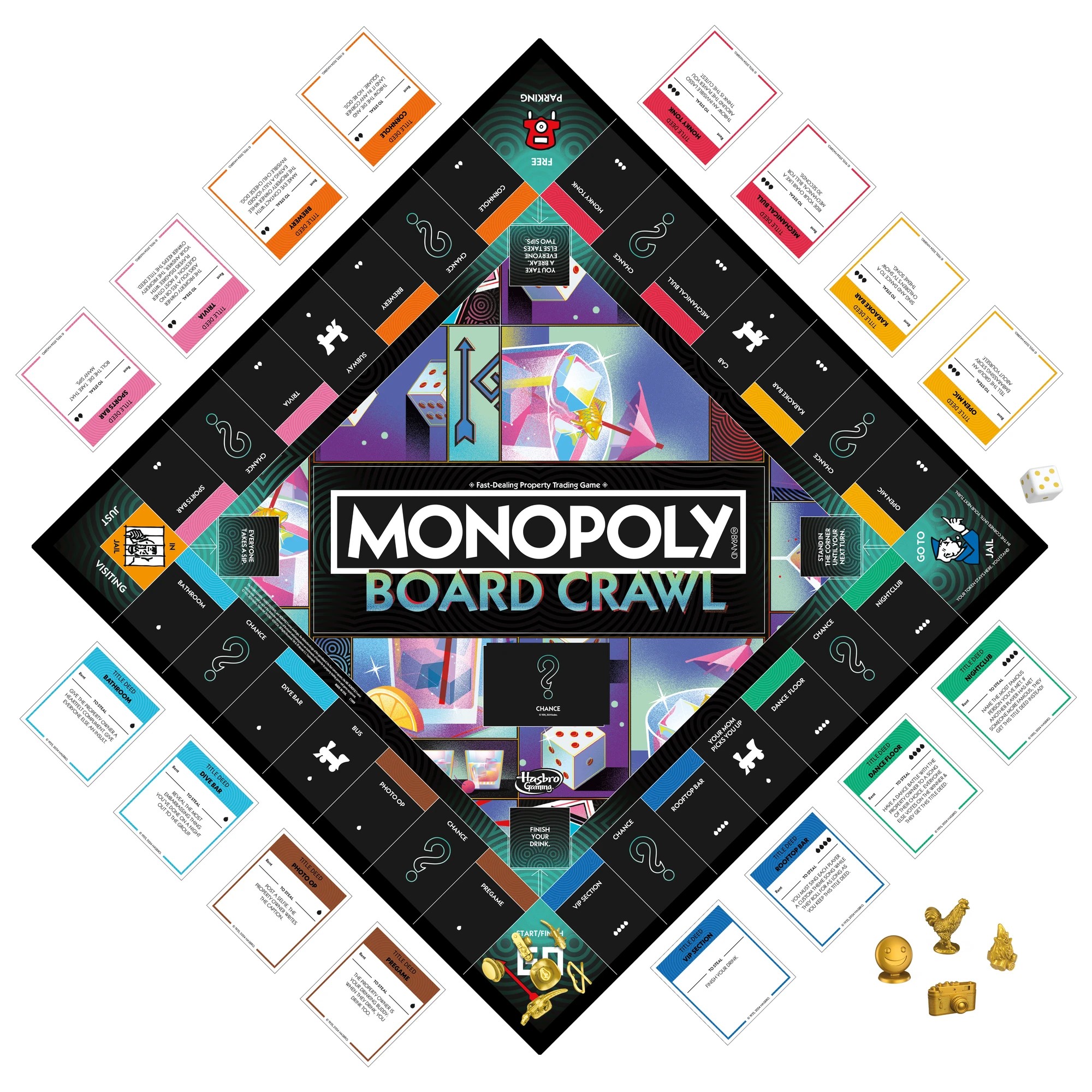 3 Hasbro Games Monopoly Board Crawl Game - Multi, 3 of 5