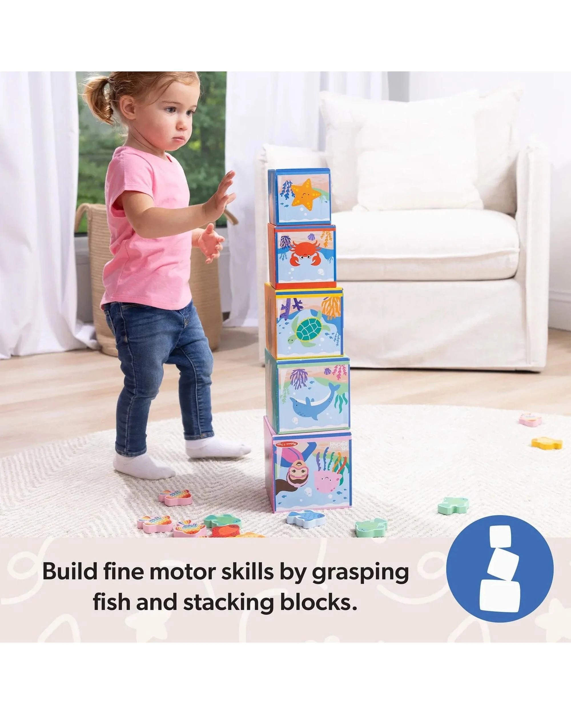 5 Melissa and Doug Ms Rachel Sort and Count Nesting Blocks, 5 of 9