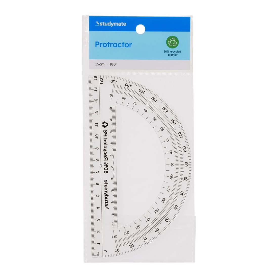 2 Studymate 15cm 180 Degrees Protractor, 2 of 2