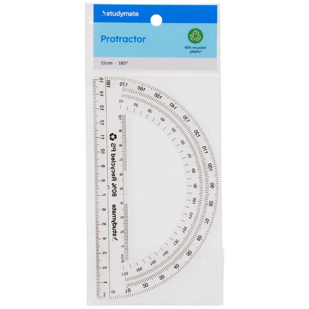 2 Studymate 15cm 180 Degrees Protractor, 2 of 2