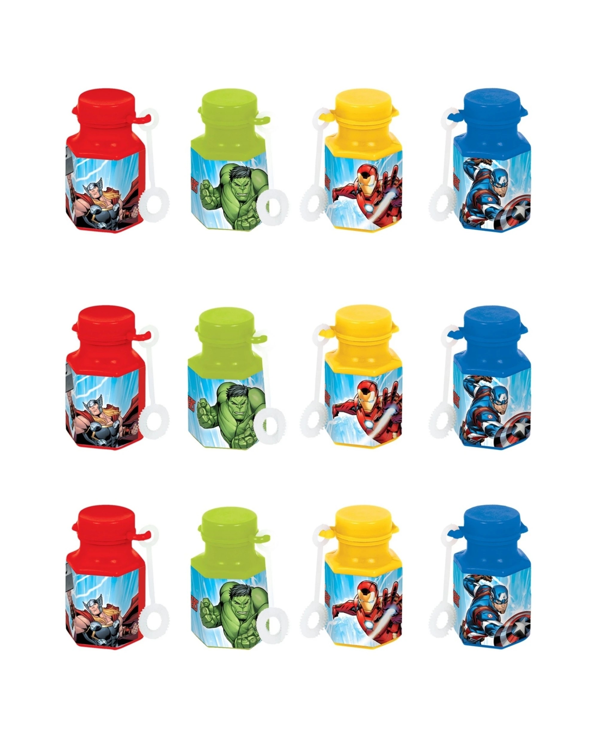 1 Marvel Avengers Epic Mini Bubble Bottles Pack of 12, 1 of 1