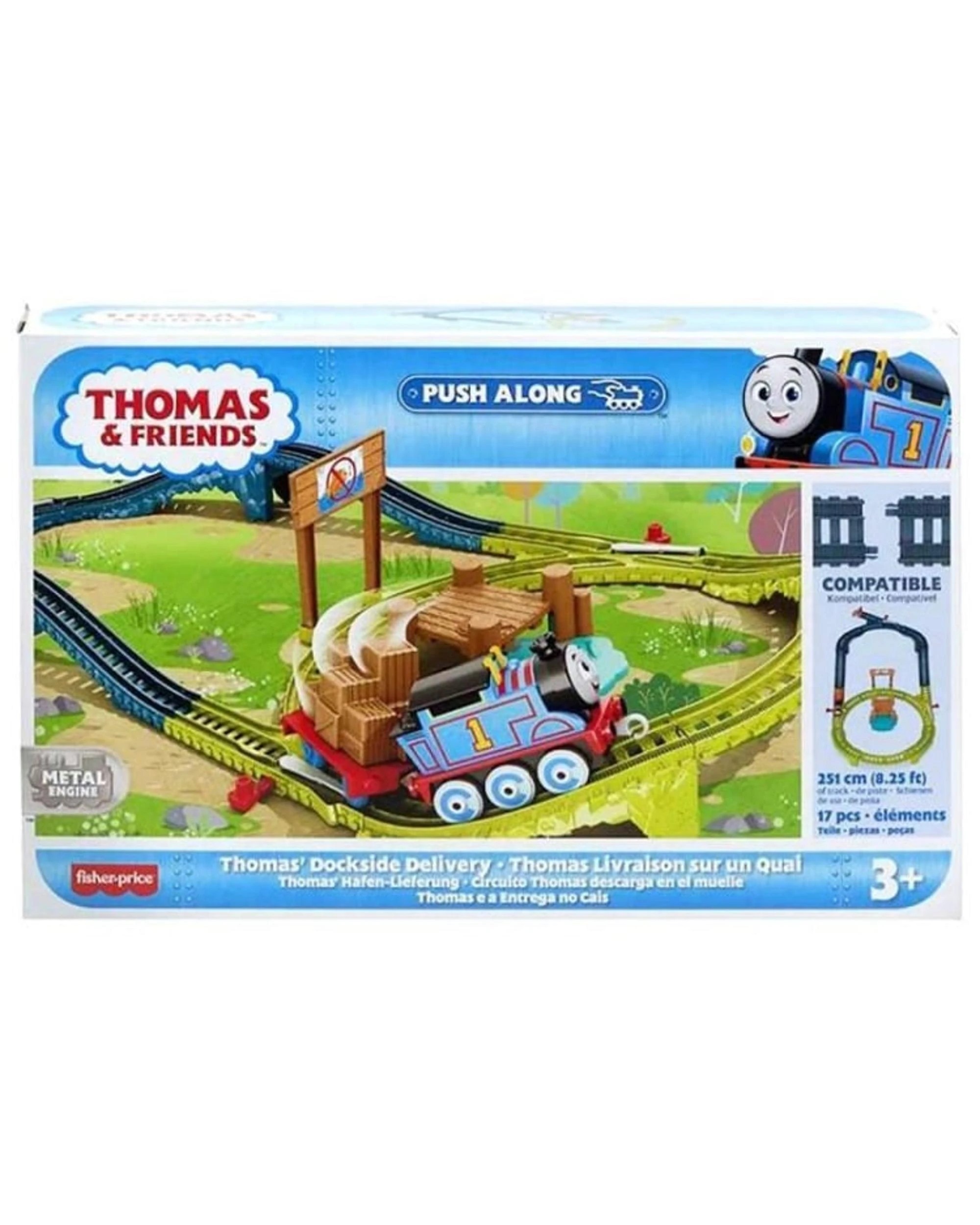 1 Fisher-Price Thomas and Friends Thomas Dockside Delivery Push-Along Track Set, 1 of 7