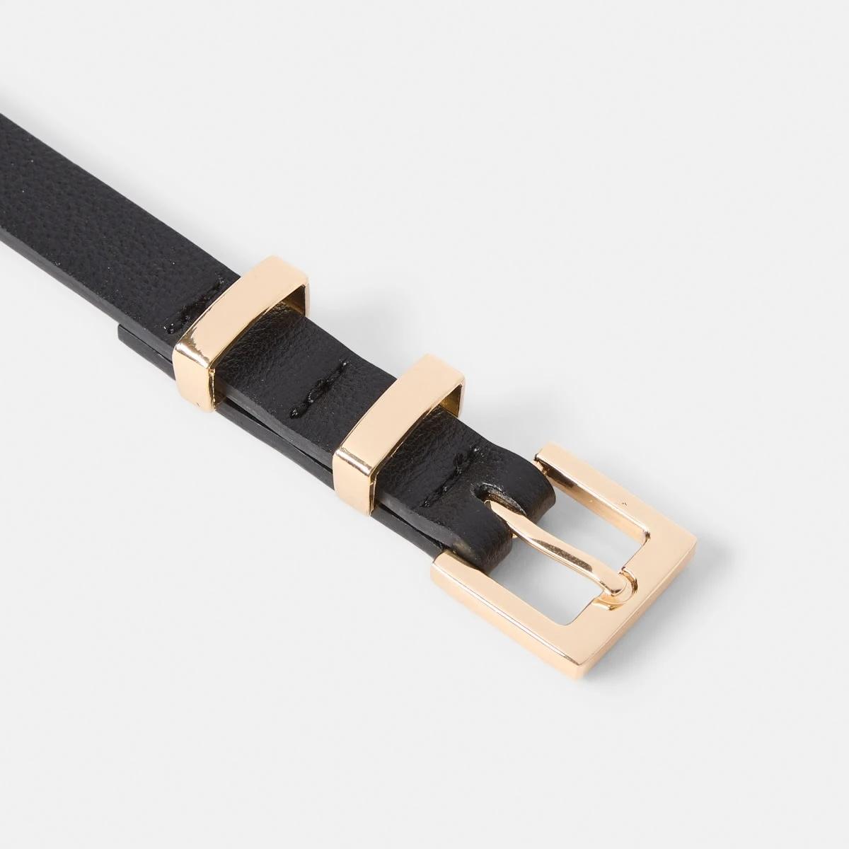 2 2 Pack Skinny Belts BLACK, BROWN TAN, 2 of 10