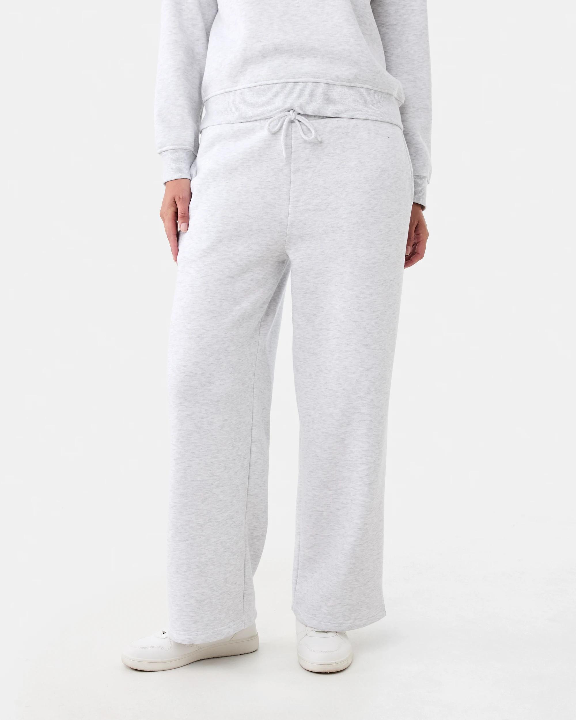 1 Wide Leg Trackpants Wht Marle, 1 of 6
