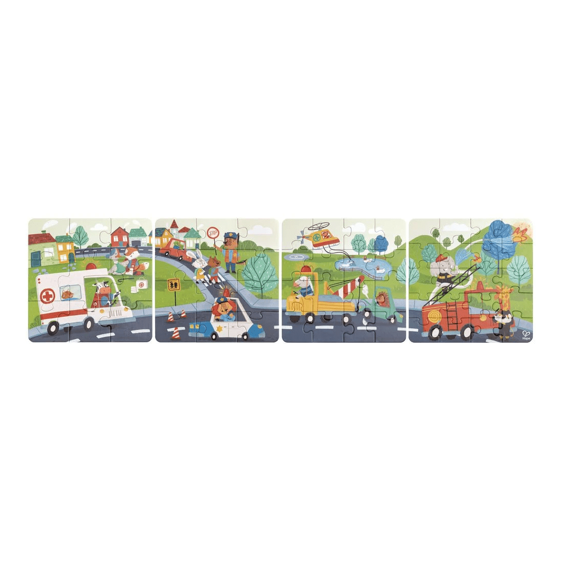 2 Hape Rescue Vehicles Puzzle Set, 2 of 7