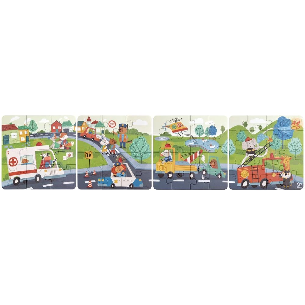 2 Hape Rescue Vehicles Puzzle Set, 2 of 7