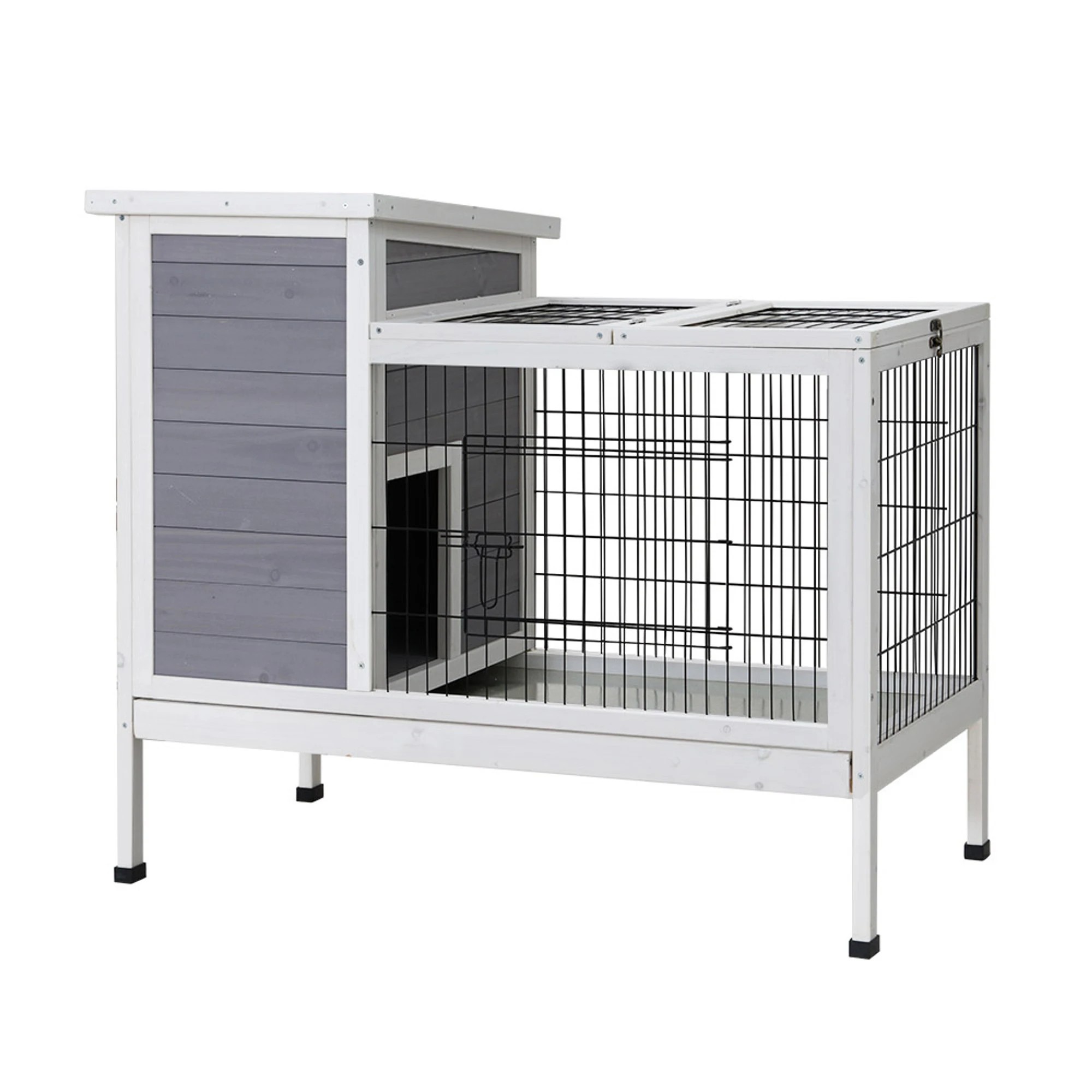 1 i.Pet Rabbit Hutch Chicken Coop Large Run Outdoor Cage - Multi, 1 of 6