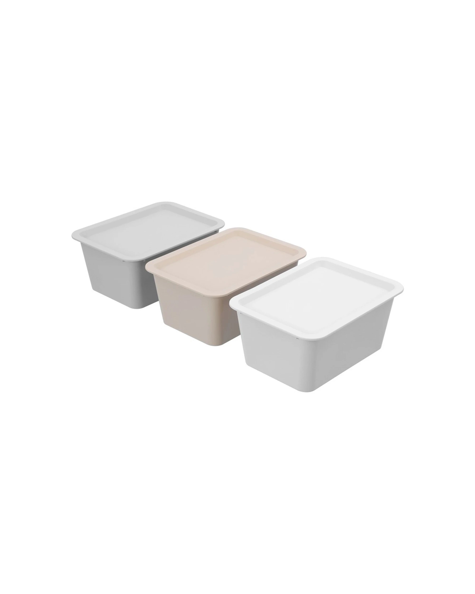 6 Boxsweden Tidy 4L Storage Box Lidded - Storage Boxes - 6PK Plastic Storage - Assorted, 6 of 6