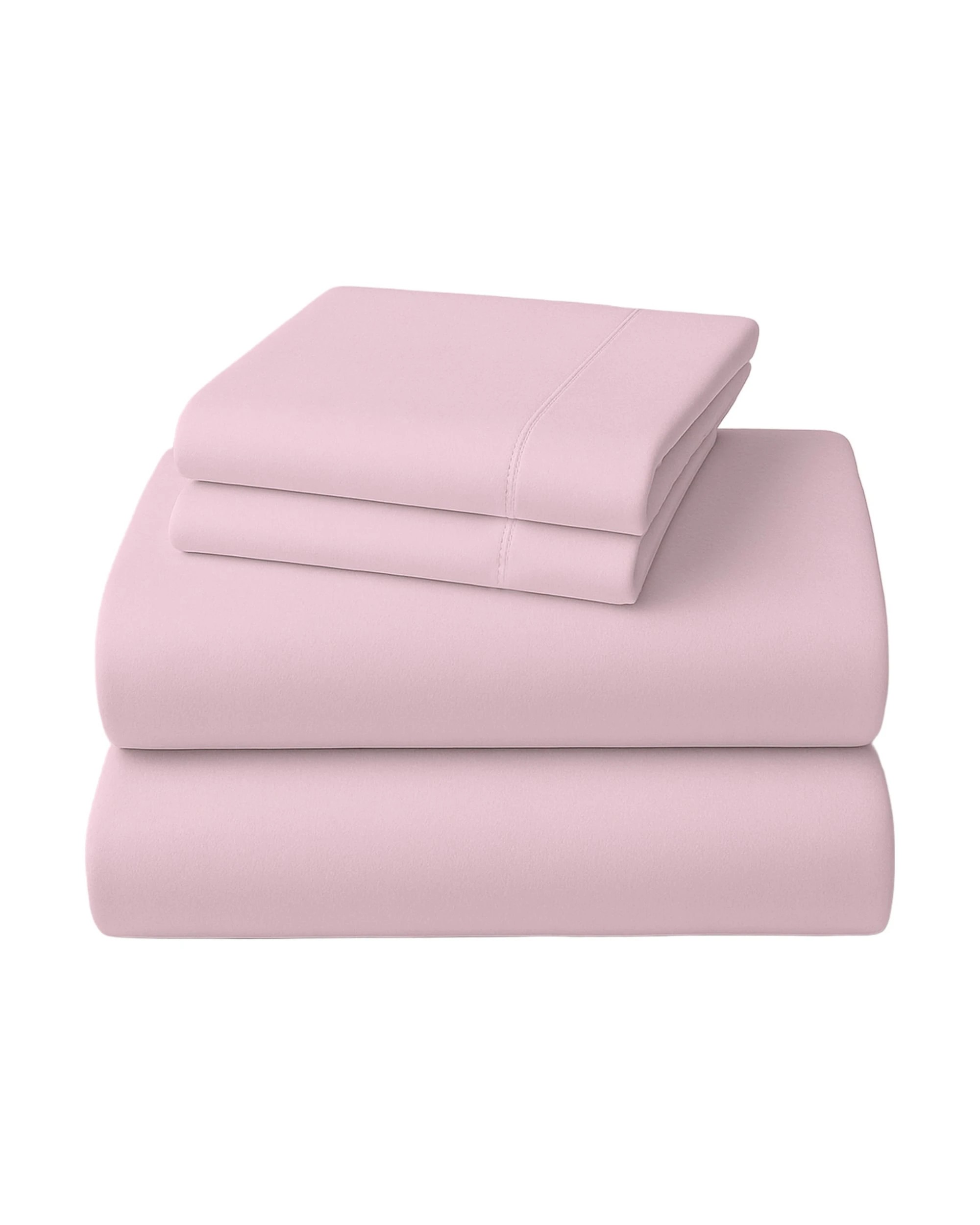 2 Laura Hill 1000 Thread Count Cotton Rich Queen Bed Sheet Set 4-Piece Gift Pack in Pink - Queen Bed - Pink, 2 of 4