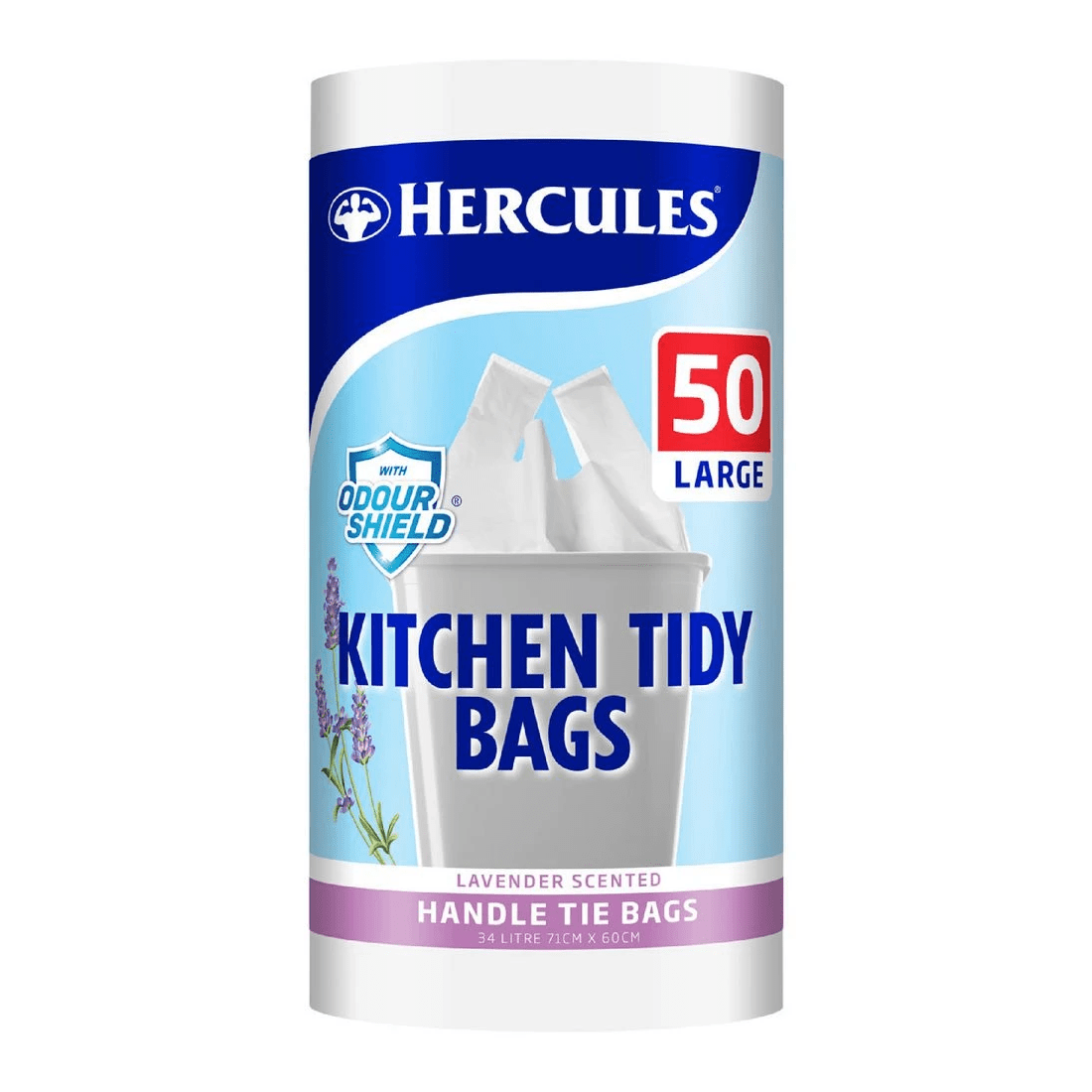1 Hercules Kitchen Tidy Bags Large 34L 50 Pack, 1 of 1