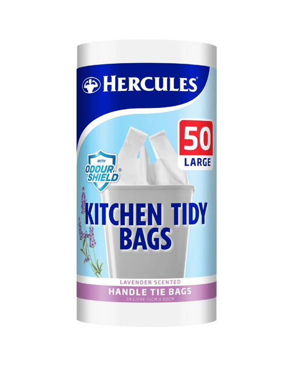 Hercules Kitchen Tidy Bags Large 34L 50 Pack