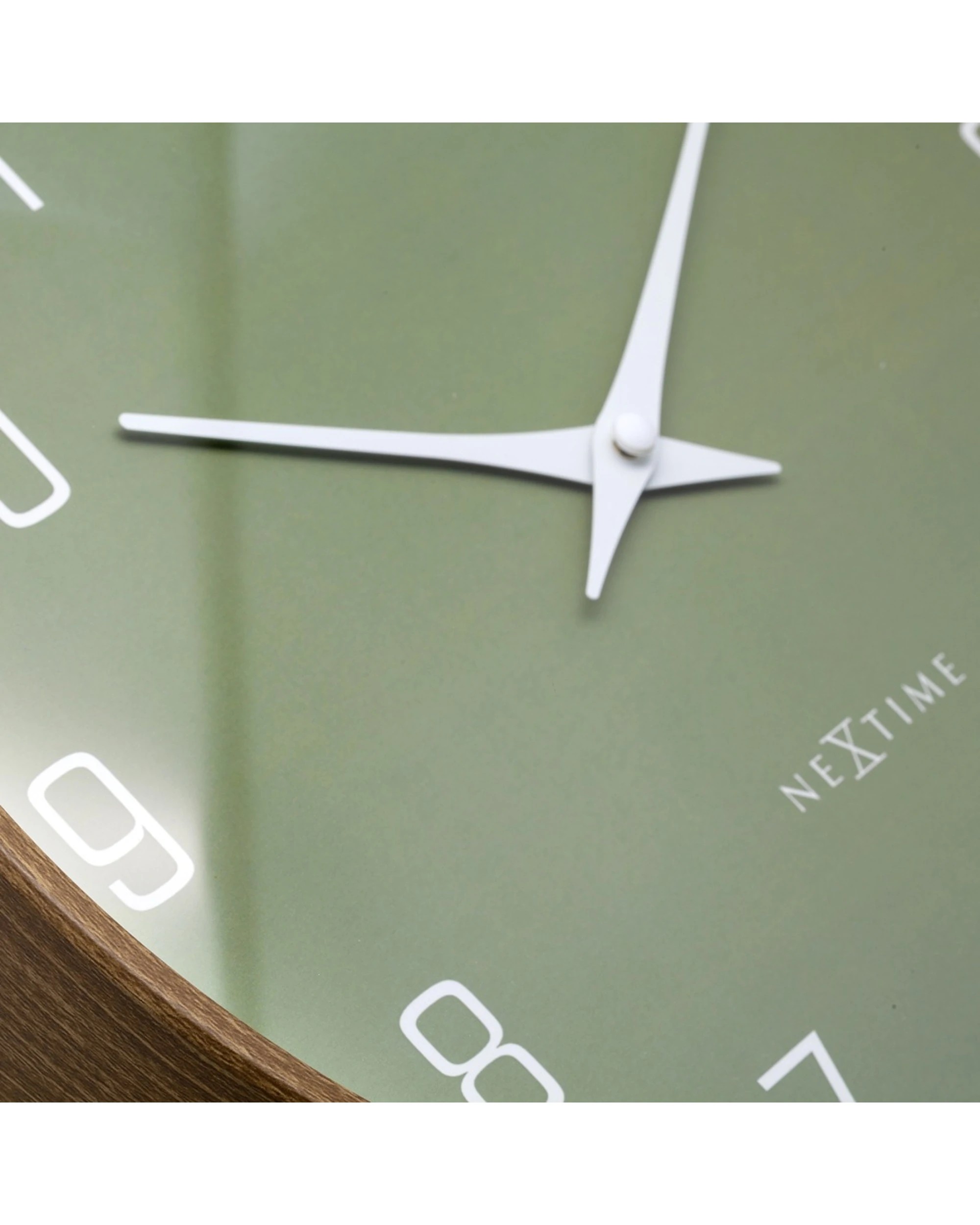 5 NeXtime Lyra Wall Clock Silent Analogue Modern Minimalist Style 30cm - Green, 5 of 5