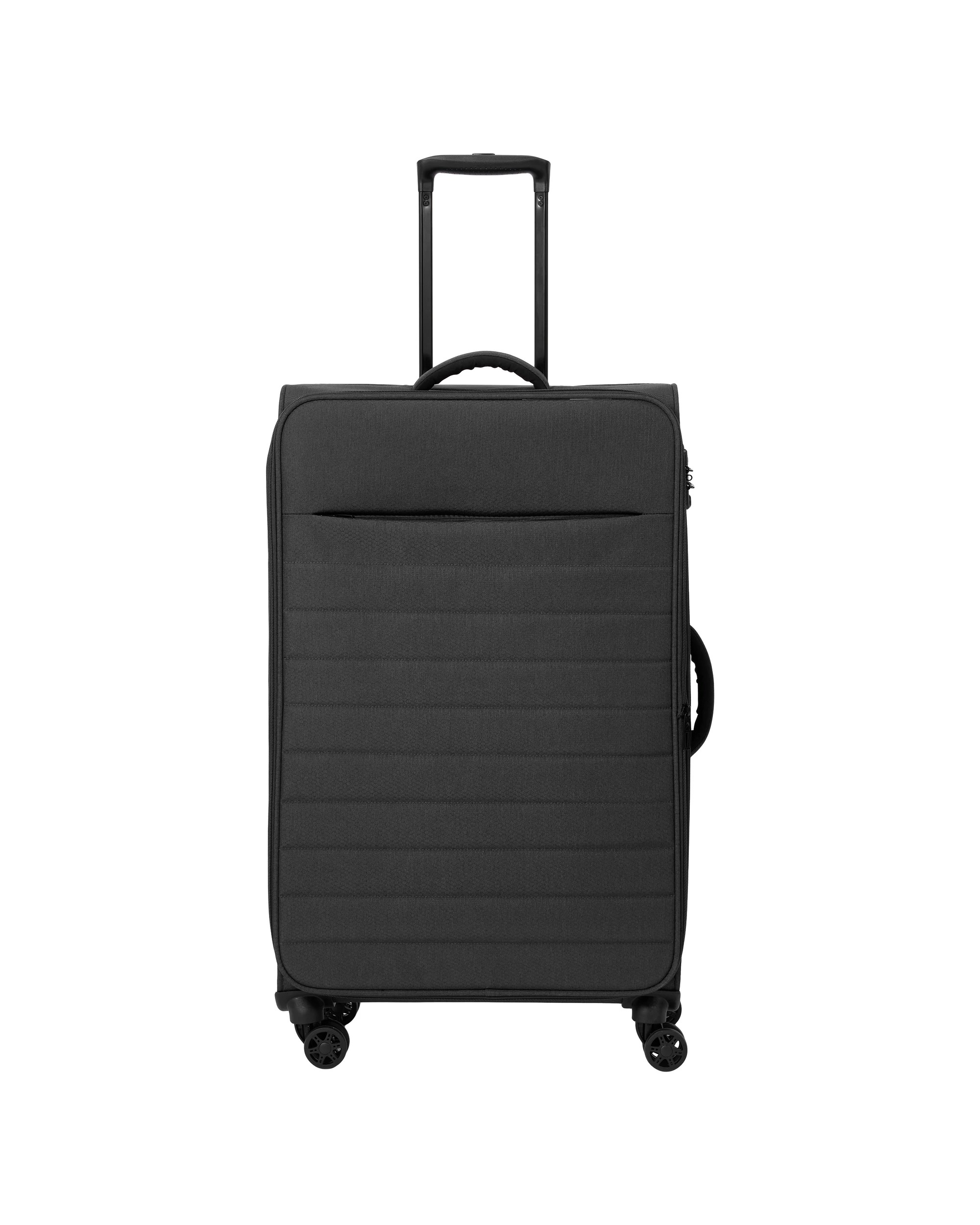 4 71cm 8 Wheels Lightweight Quilted Soft Case - Charcoal, 4 of 8