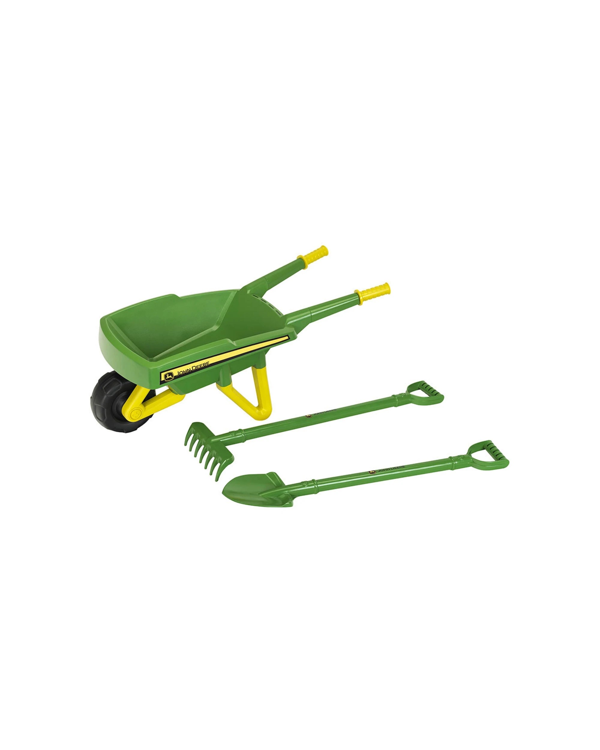 1 John Deere Kids Wheelbarrow Gardening Toy Set 78cm Plastic 3 Years Plus - Green, 1 of 2