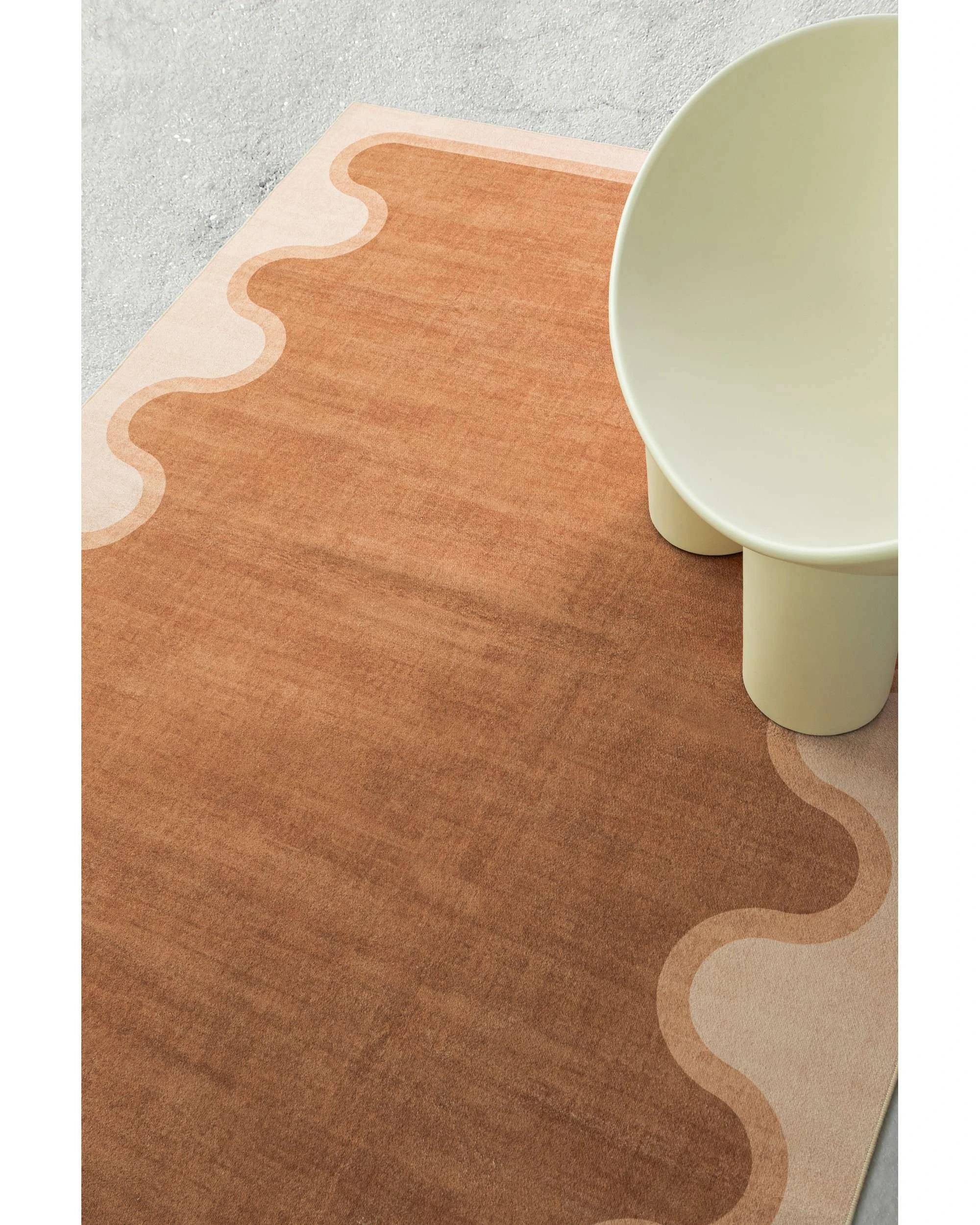 3 Loopsie Lanai Washable Rug-230cm x 160cm - Orange - Orange, 3 of 9
