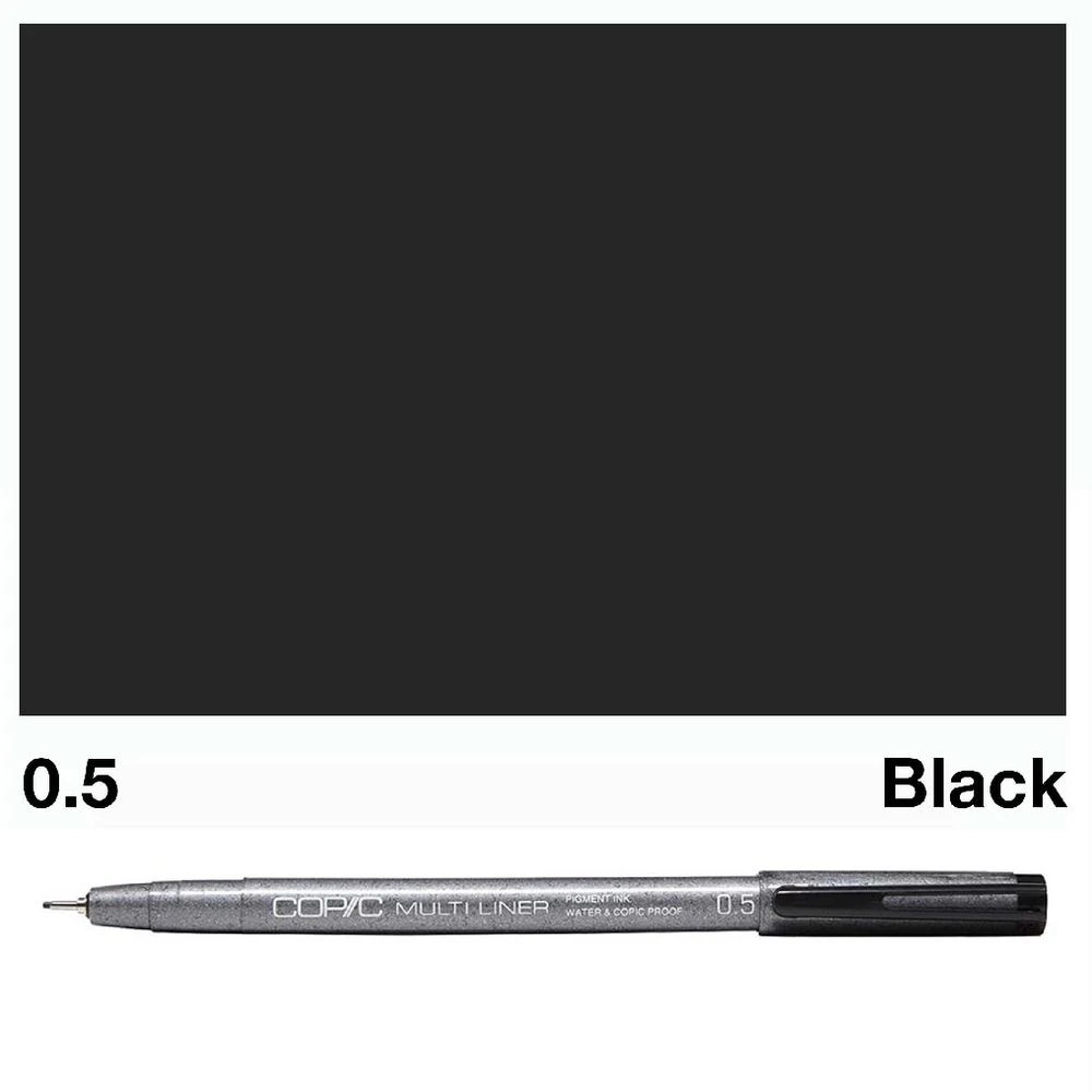 2 Copic Multiliner Marker 0.5mm Black, 2 of 2