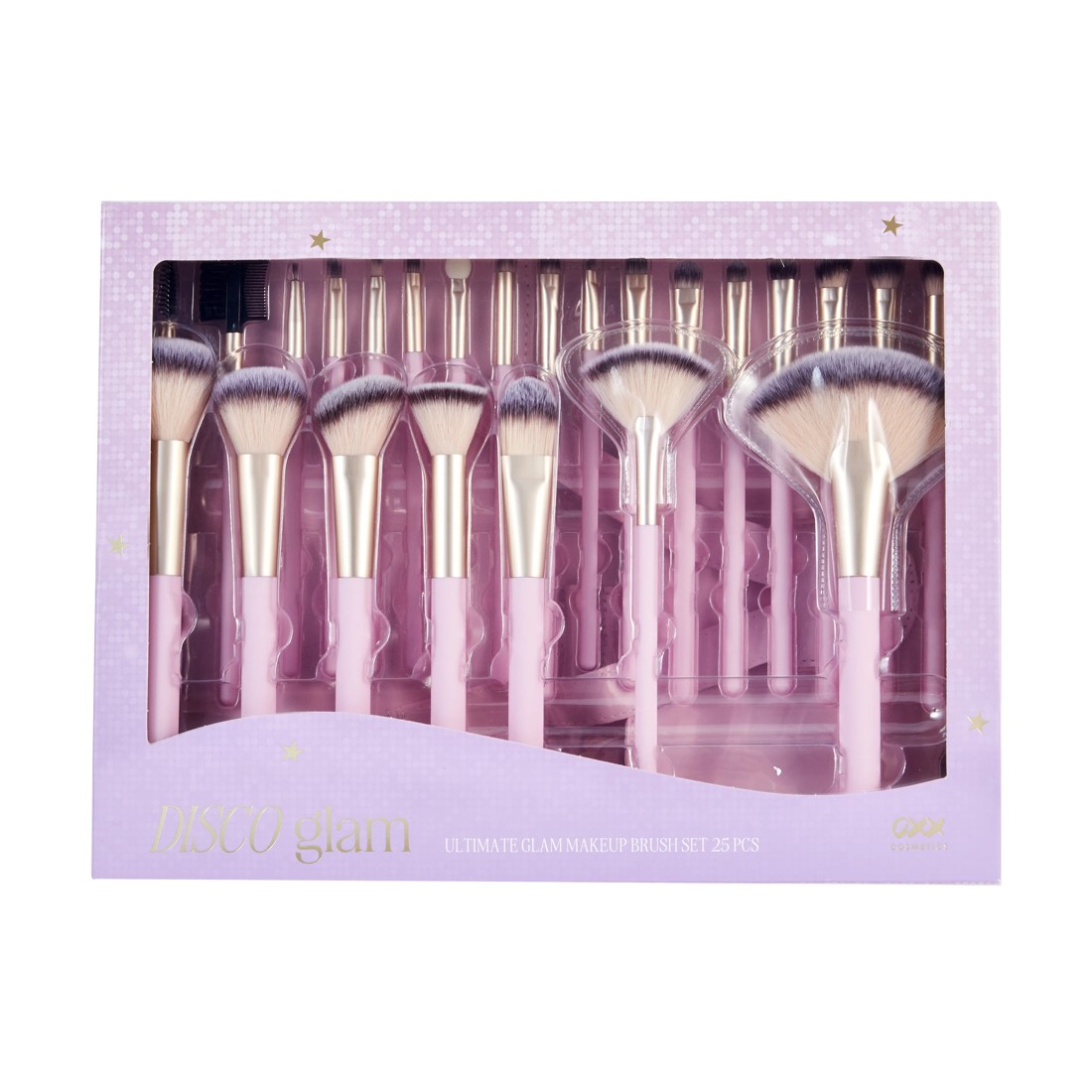 5 OXX Cosmetics 25 Piece Disco Glam Ultimate Glam Makeup Brush Set, 5 of 6