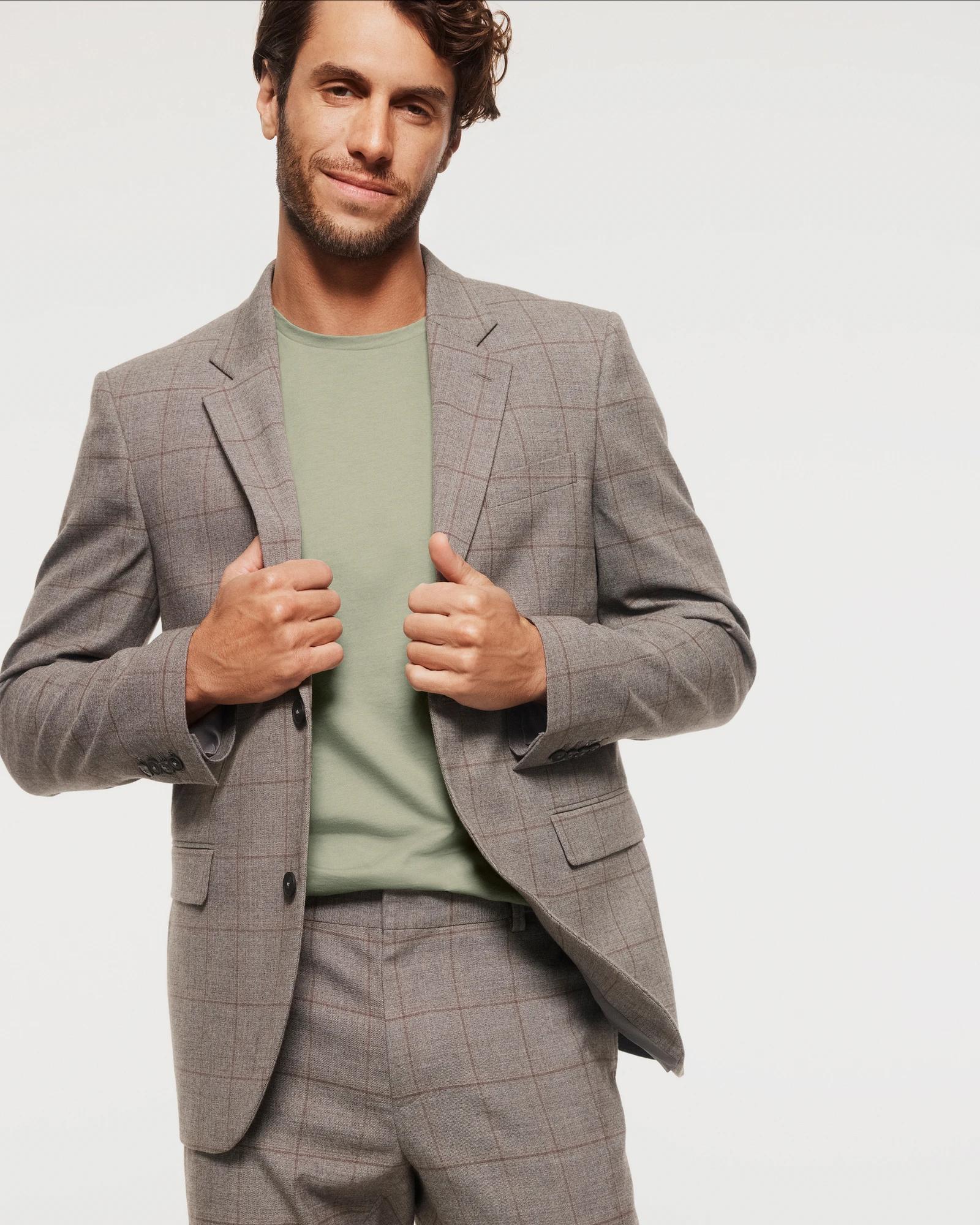 1 Tailored Heritage Check Suit Blazer - Preview CHARCOAL CHECK, 1 of 8