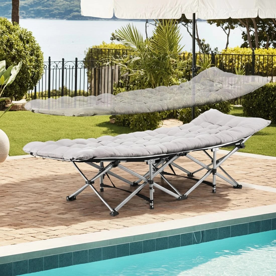 5 Artiss Folding Bed With Mattress Heavy Duty  185CM - Multi - Multi, 5 of 8