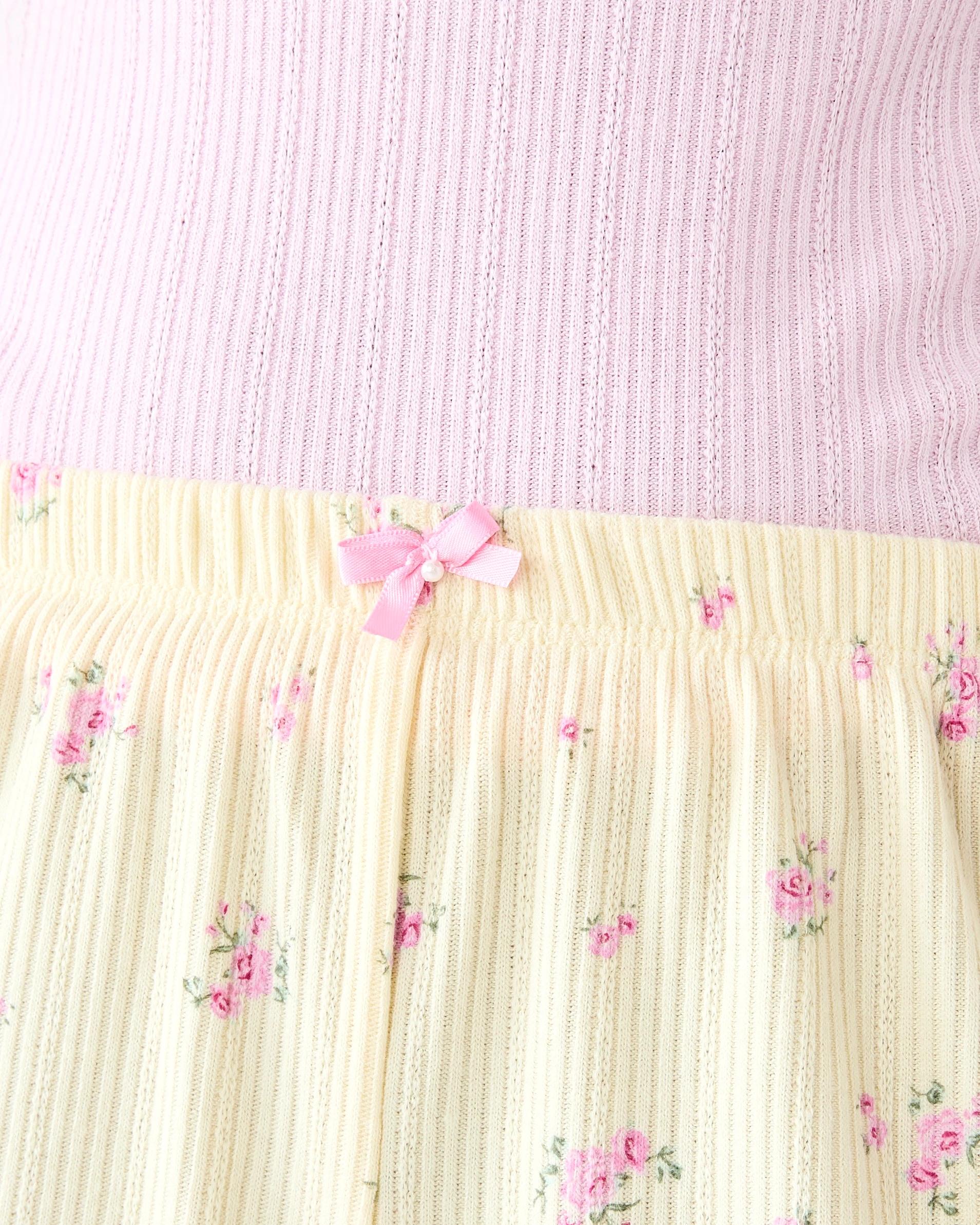 6 Pointelle Rib Shorts Wild Rose, 6 of 7