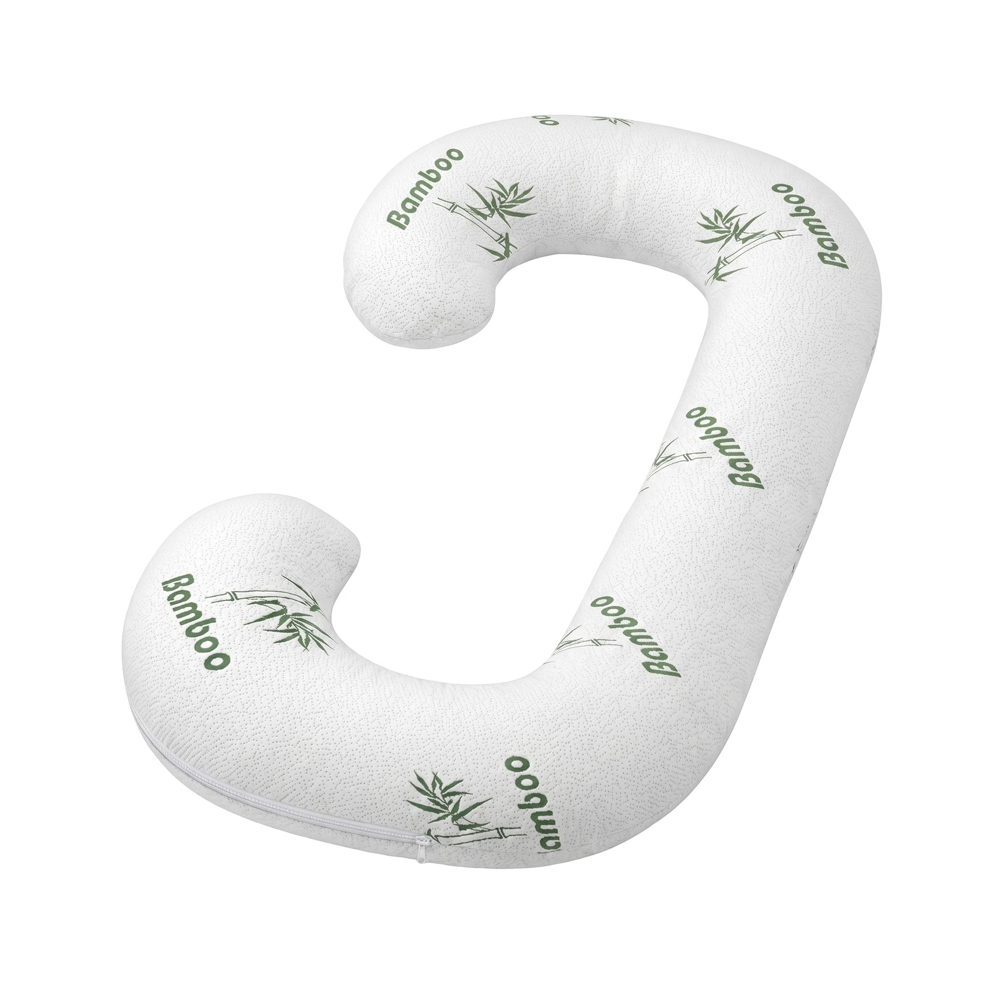 1 Giselle Bedding Pregnancy Pillow for Side Sleepers C-Shaped Maternity Body Pillow - White, 1 of 9