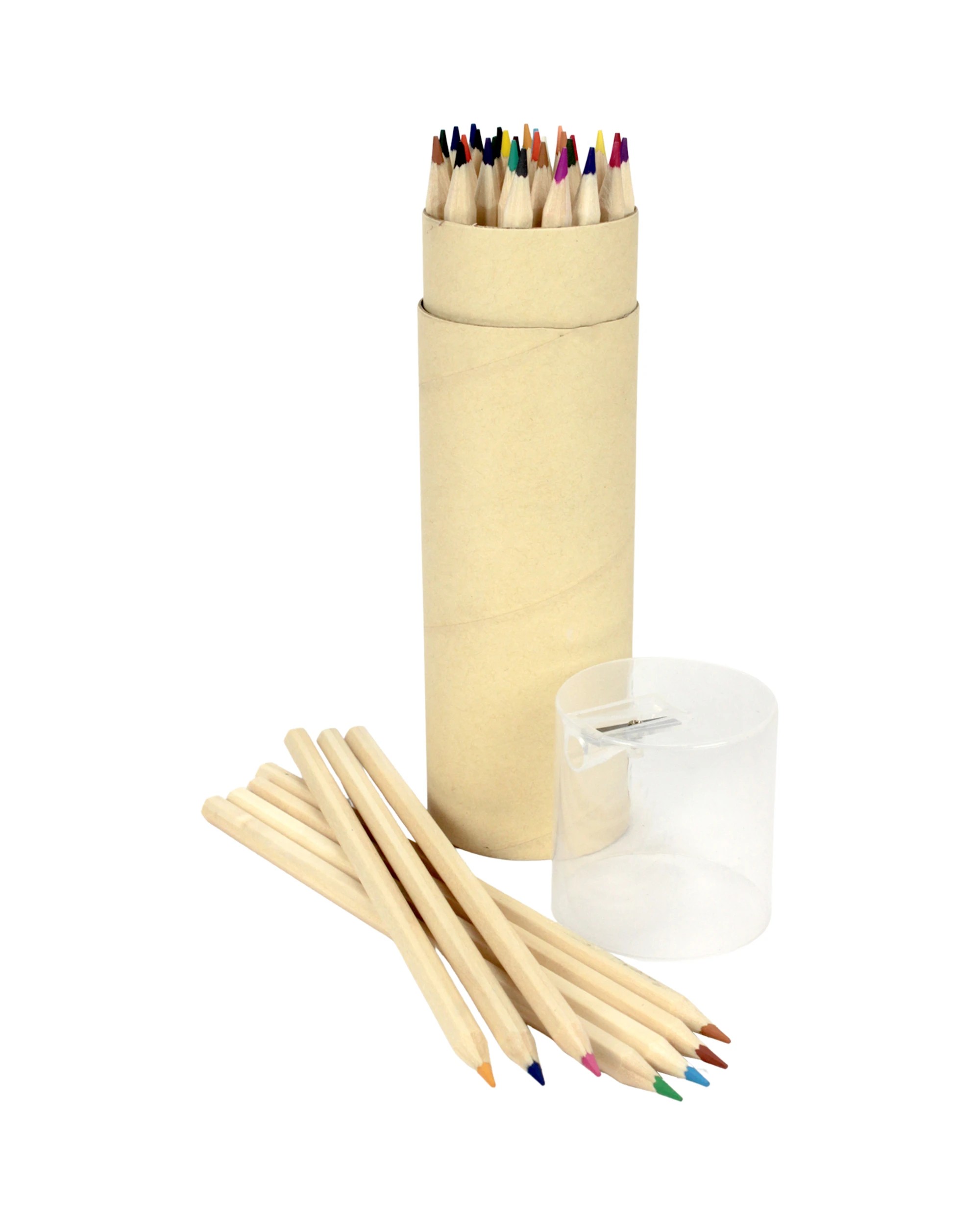 1 Party Maker Coloured Pencil Tube With Sharpener Pack of 36 - Natural, 1 of 3