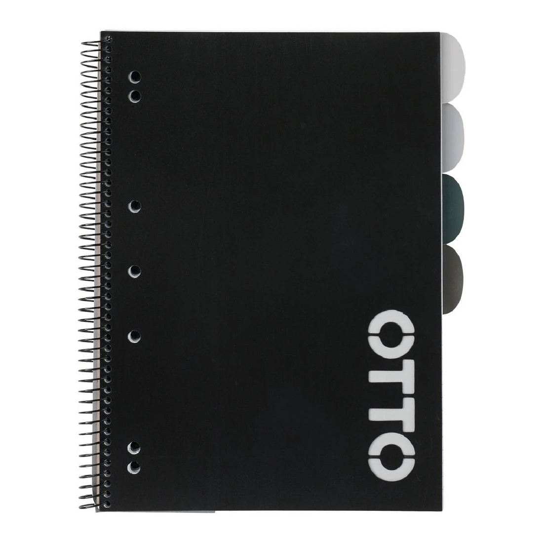 2 Otto A4 5 Subject Notebook 250 Page Black, 2 of 4