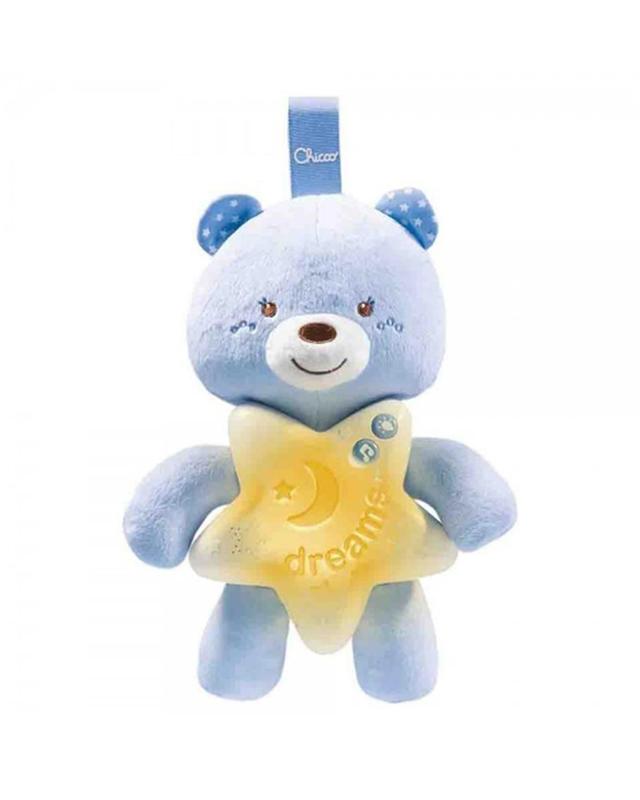 CHICCO GoodNight Bear Plush Baby Night Light 0 Months Plus Soothing Melodies - 