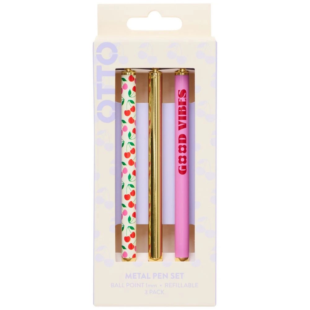 4 Otto Eclectic Pop Metal Pens 3 Pack, 4 of 5