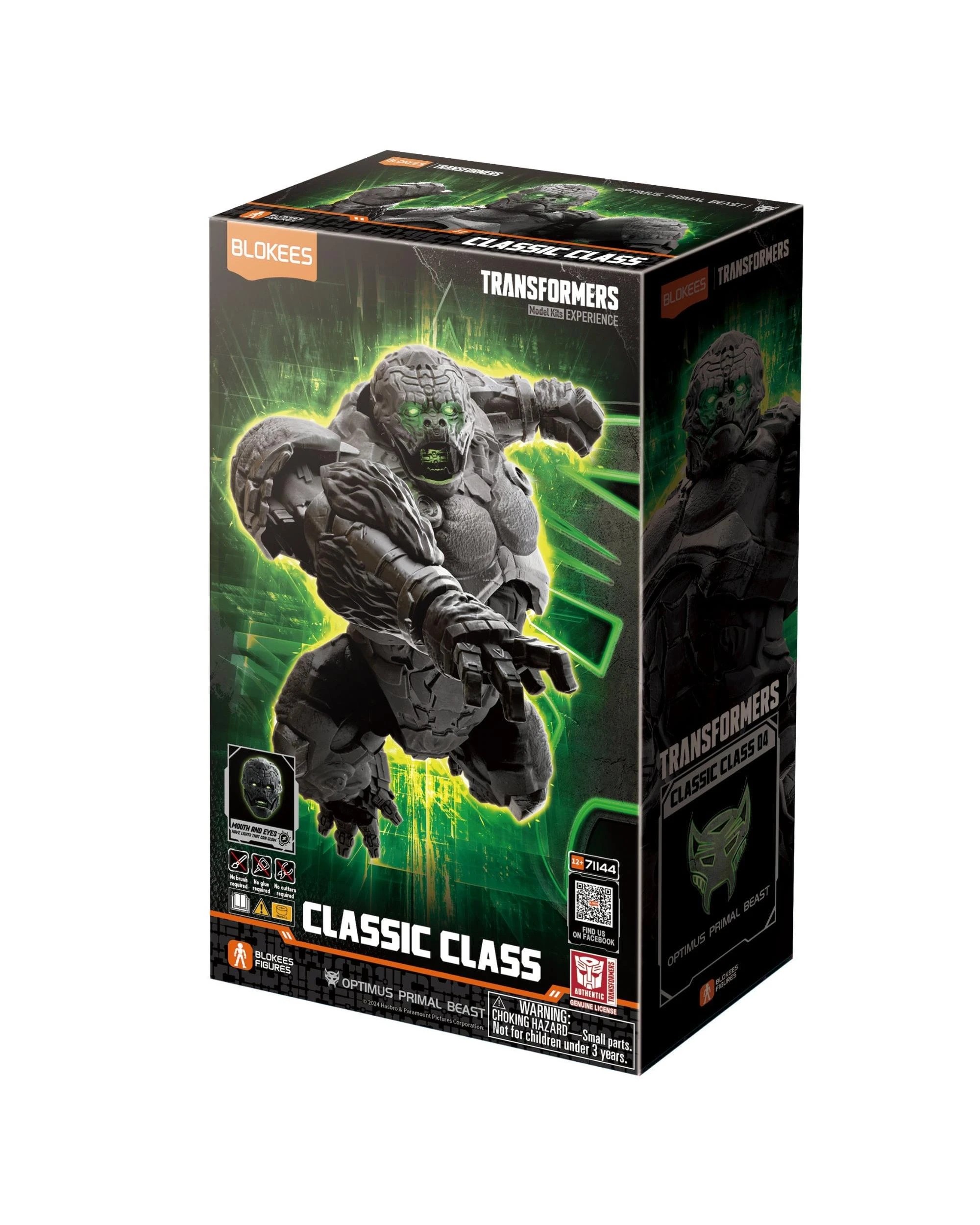 1 Blokees Transformers Classic Class 04 Optimus Primal Beast Model Kit, 1 of 9