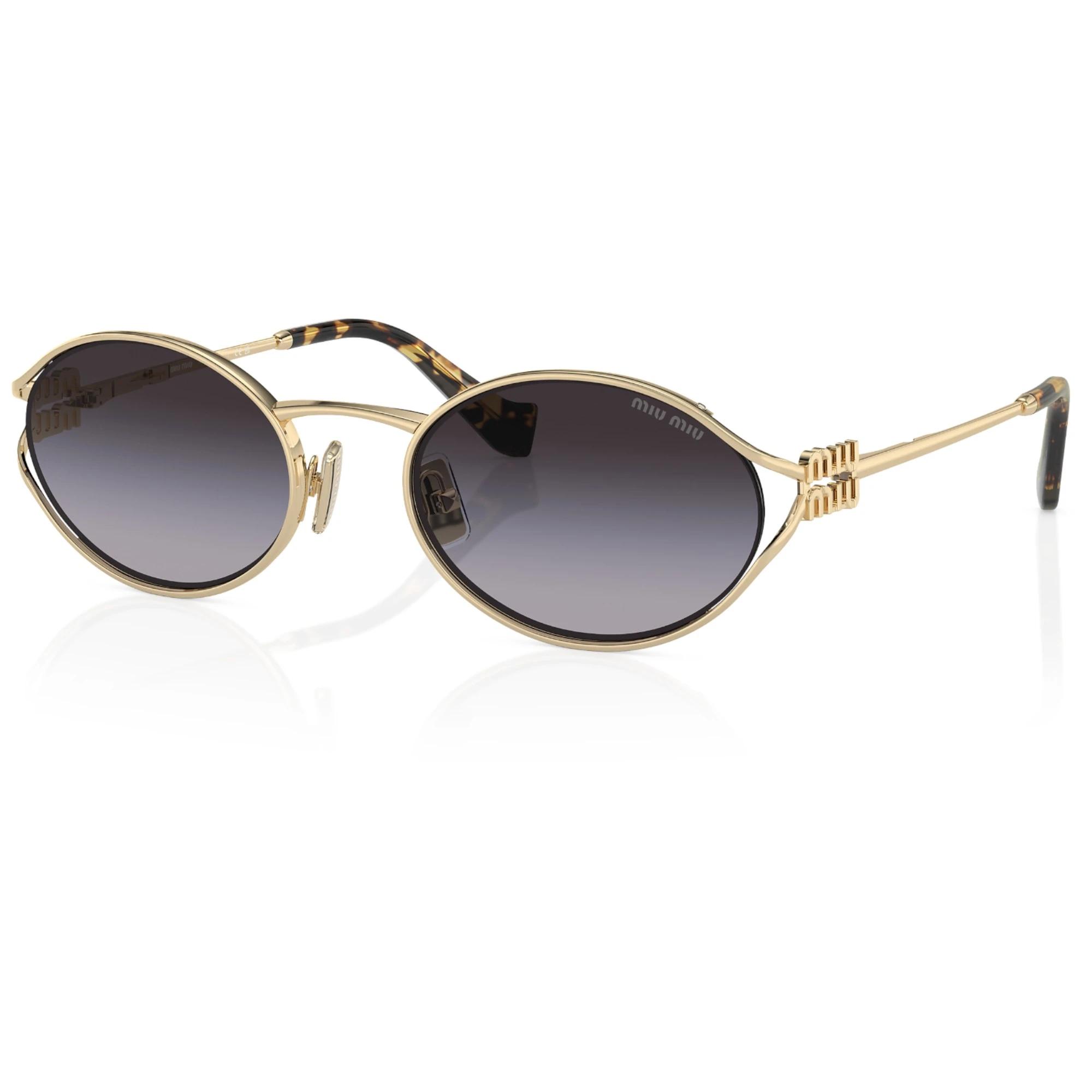 1 Miu Miu Womens Sunglasses MU52YS Pale Gold/ Grey Sunnies PALE GOLD/GREY, 1 of 5