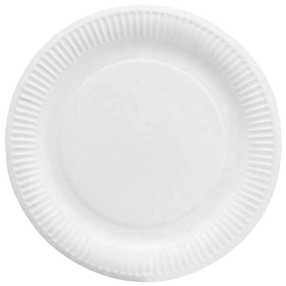 1 Party Maker White Round Large Paper Plates Pack of 50, 1 of 2
