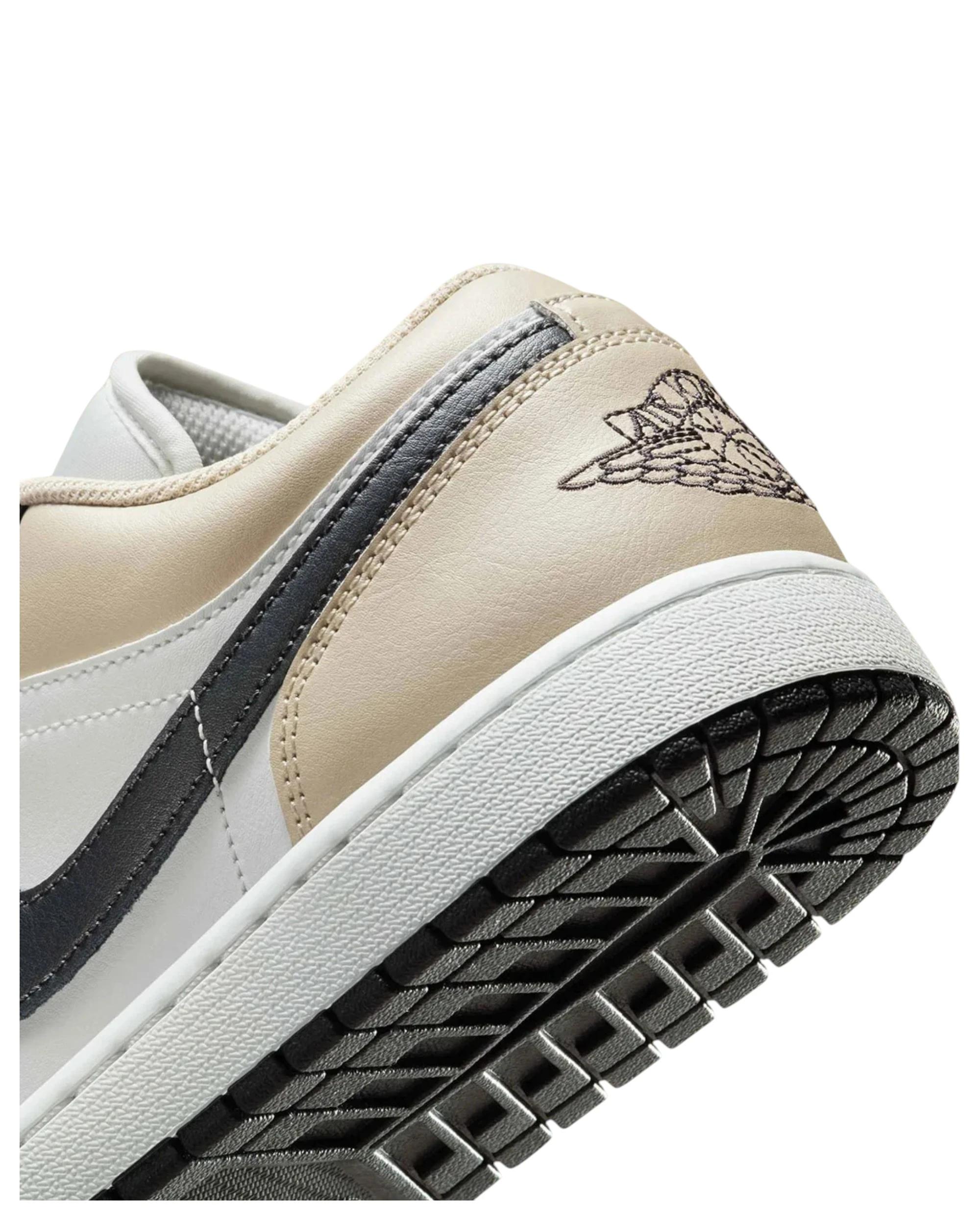5 Nike Mens Air Jordan 1 Low Athletic Shoes BLACK/CREAM/WHITE, 5 of 8