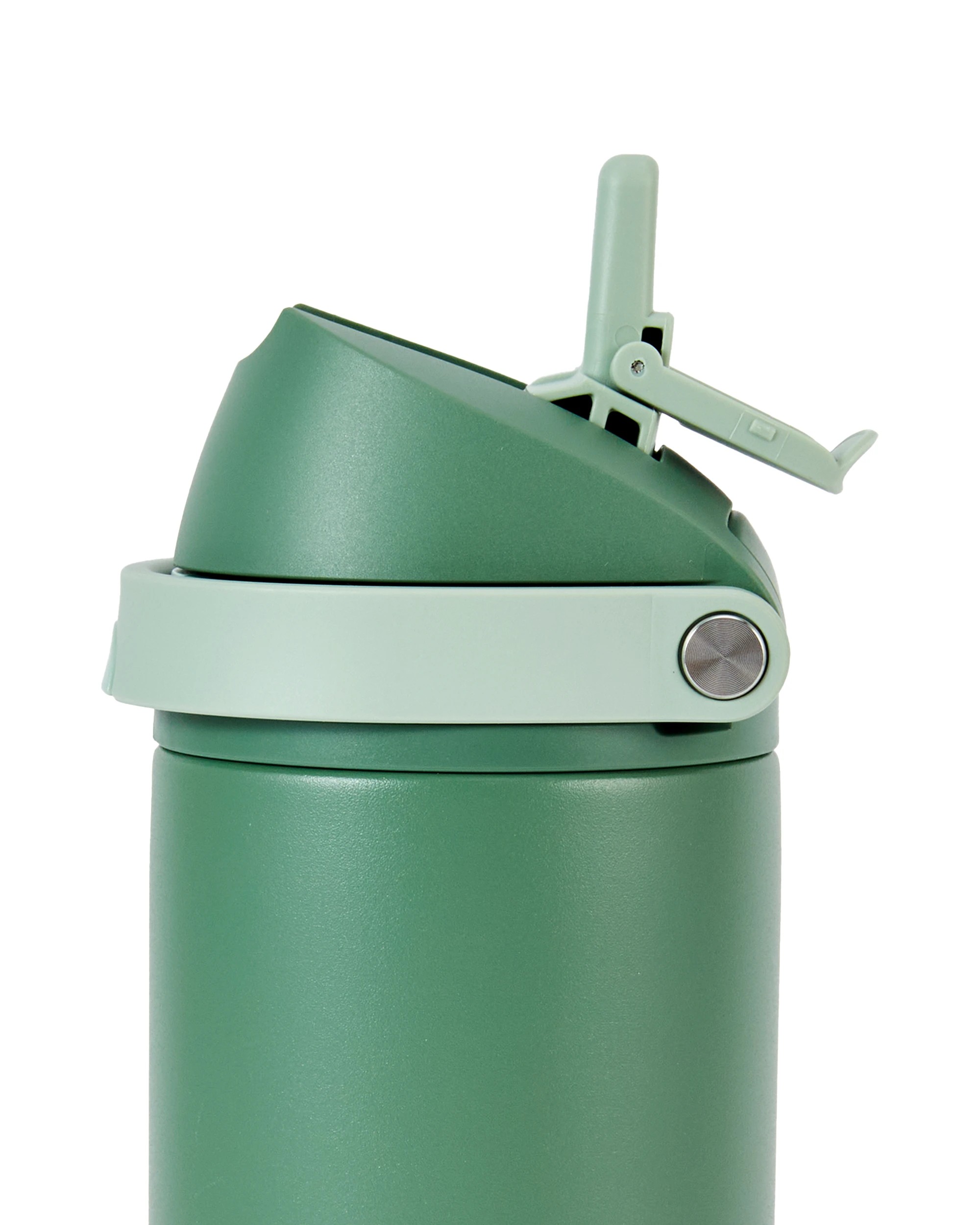 2 530ml Olive Stainless Steel Dual Lid Drink Bottle, 2 of 7