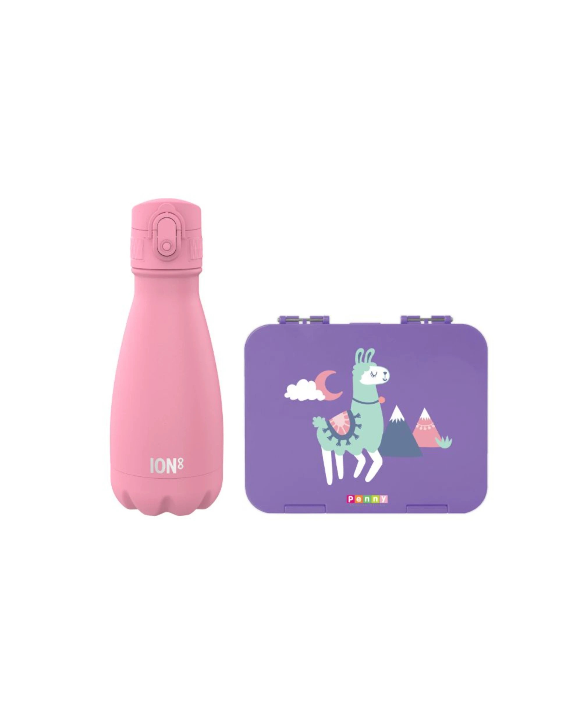 1 Penny Scallan Mini Bento Box + Bonus ION8 Bottle - Loopy Llama - Multi, 1 of 1