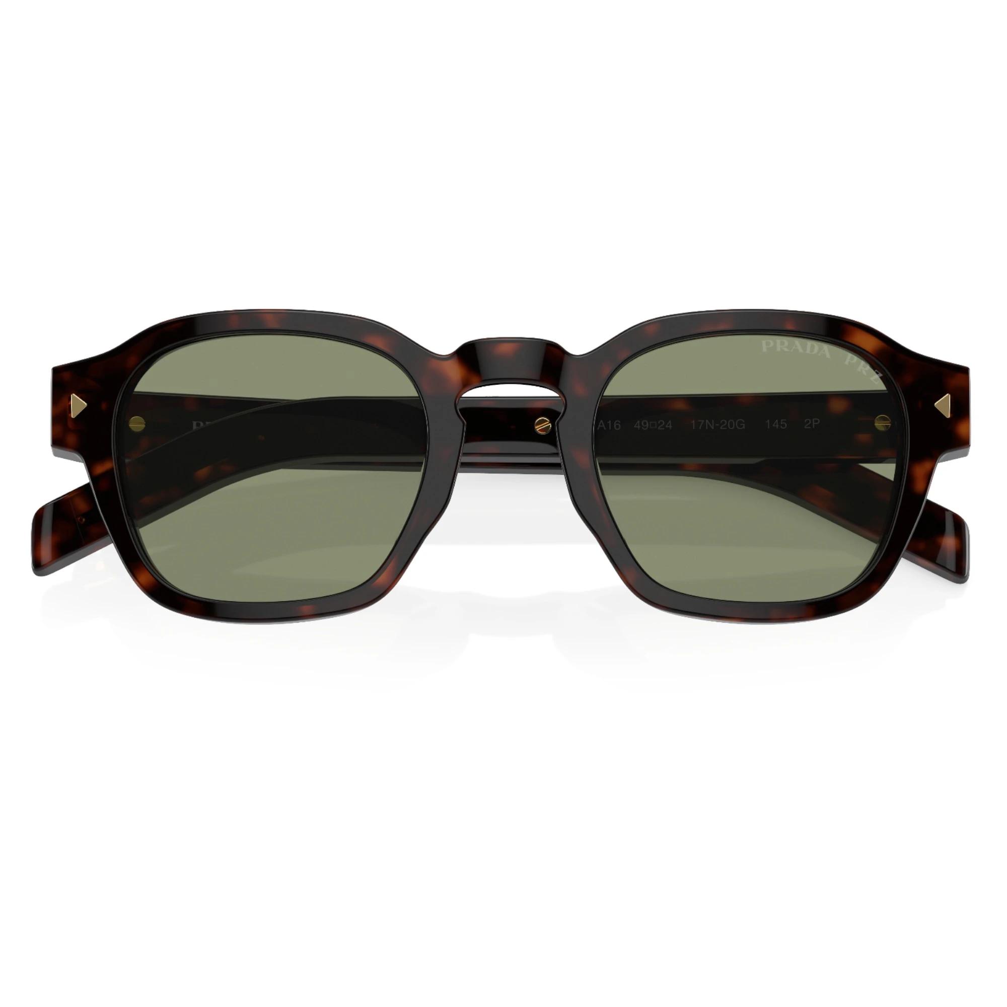 5 Prada Mens Polarised Sunglasses PRA16S Radica Tortoise/ Green Sunnies RADICA TORTOISE/GREEN, 5 of 5