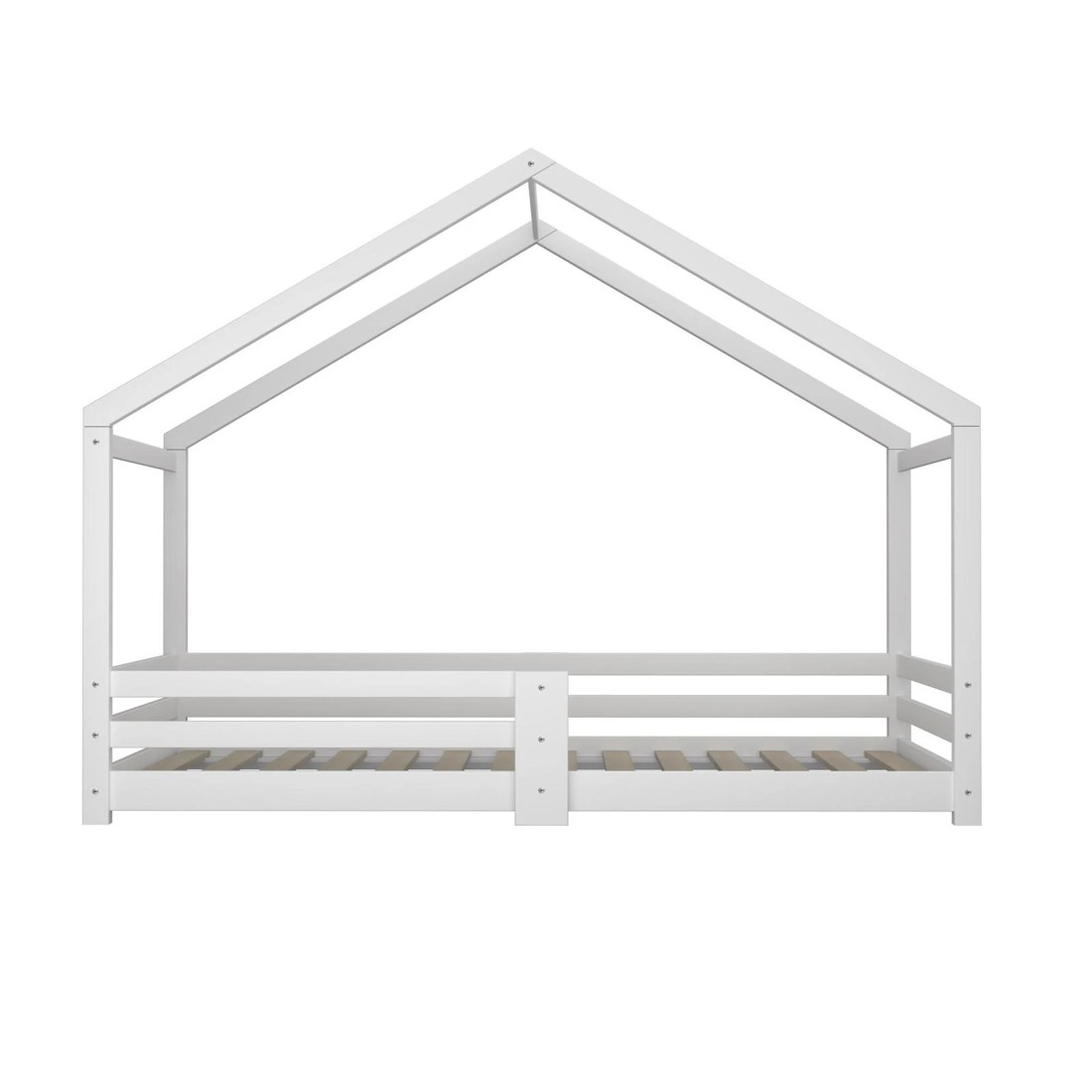 5 Oikiture Kids Bed Frame Single Wooden Bedframe Timber Platform
 - Natural, 5 of 10