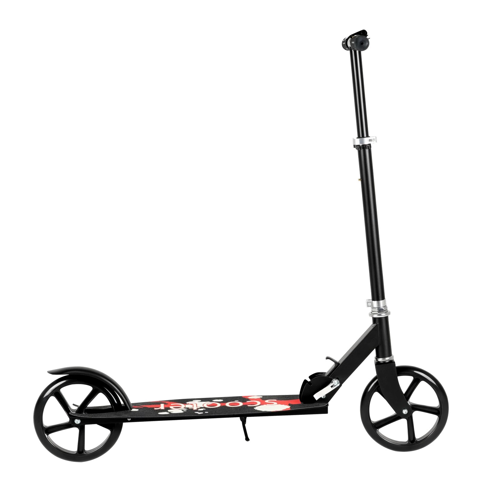 5 Advwin Folding Kids Kick Scooter w/ Big Wheel & Adjustable Height for 6+years - Red, 5 of 7