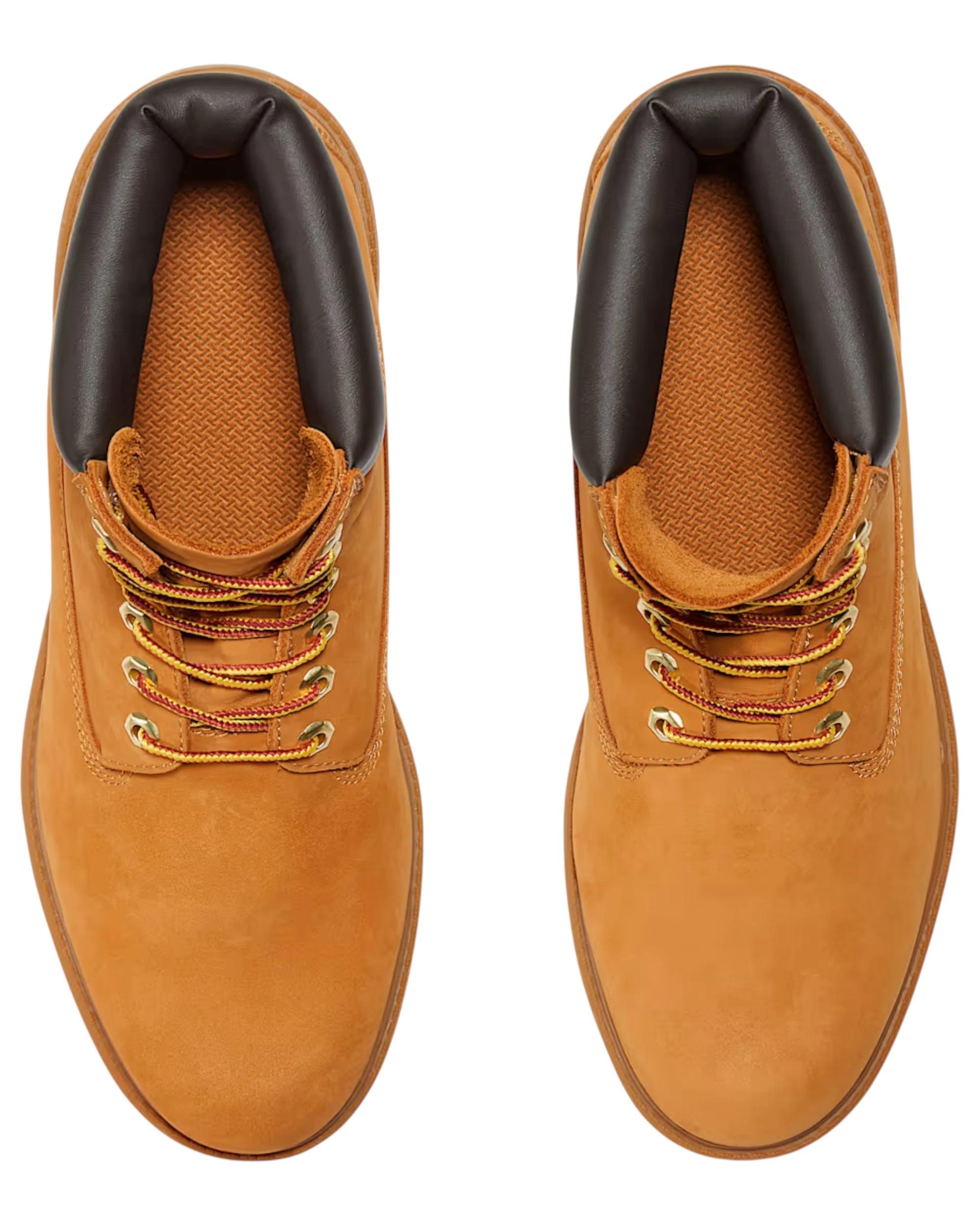 4 Timberland Mens 6-Inch Waterproof Nubuck Wide Boot WHEAT, 4 of 7