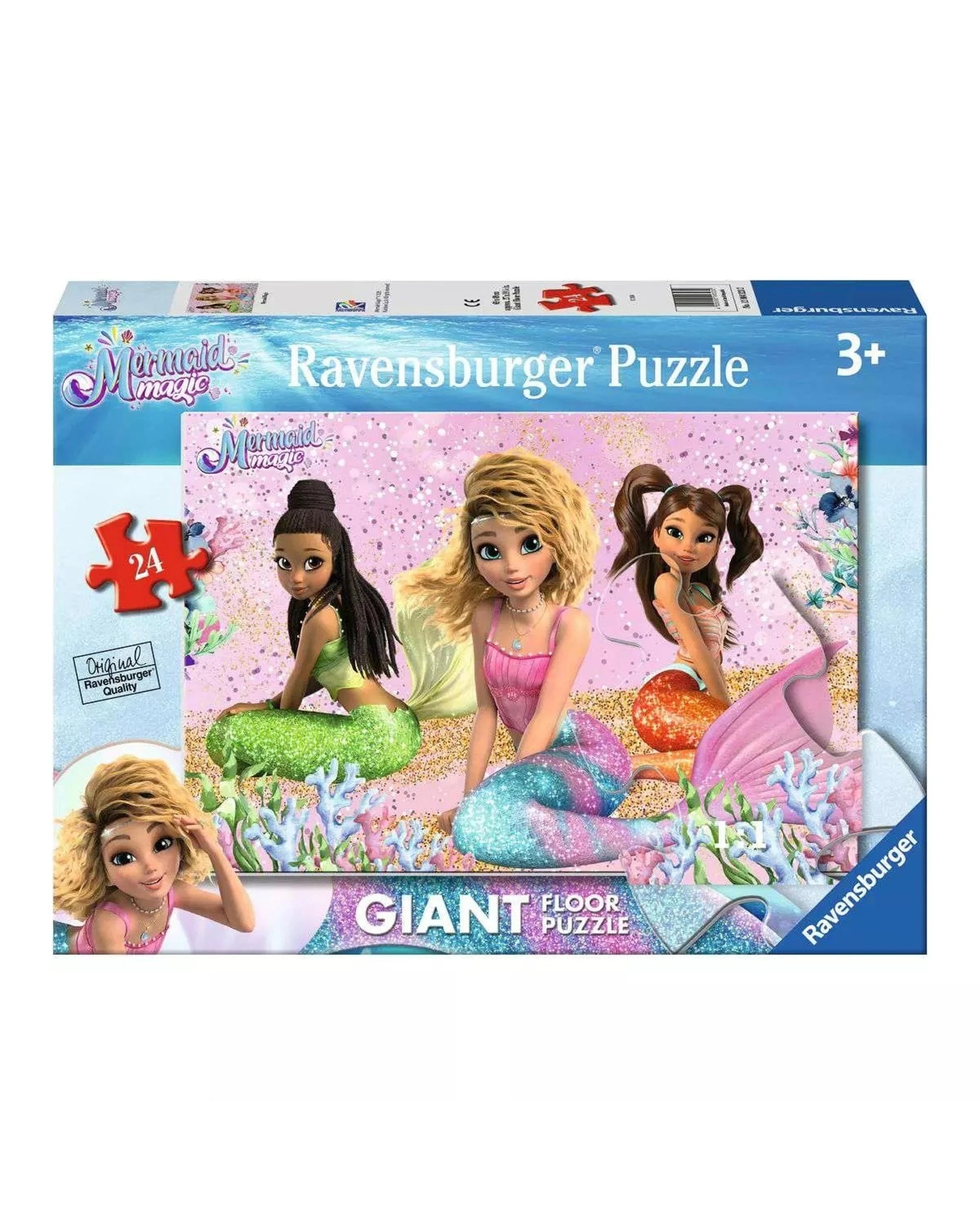 1 Ravensburger Mermaid Magic Giant Floor Puzzle 24 Piece Jigsaw Puzzle, 1 of 1