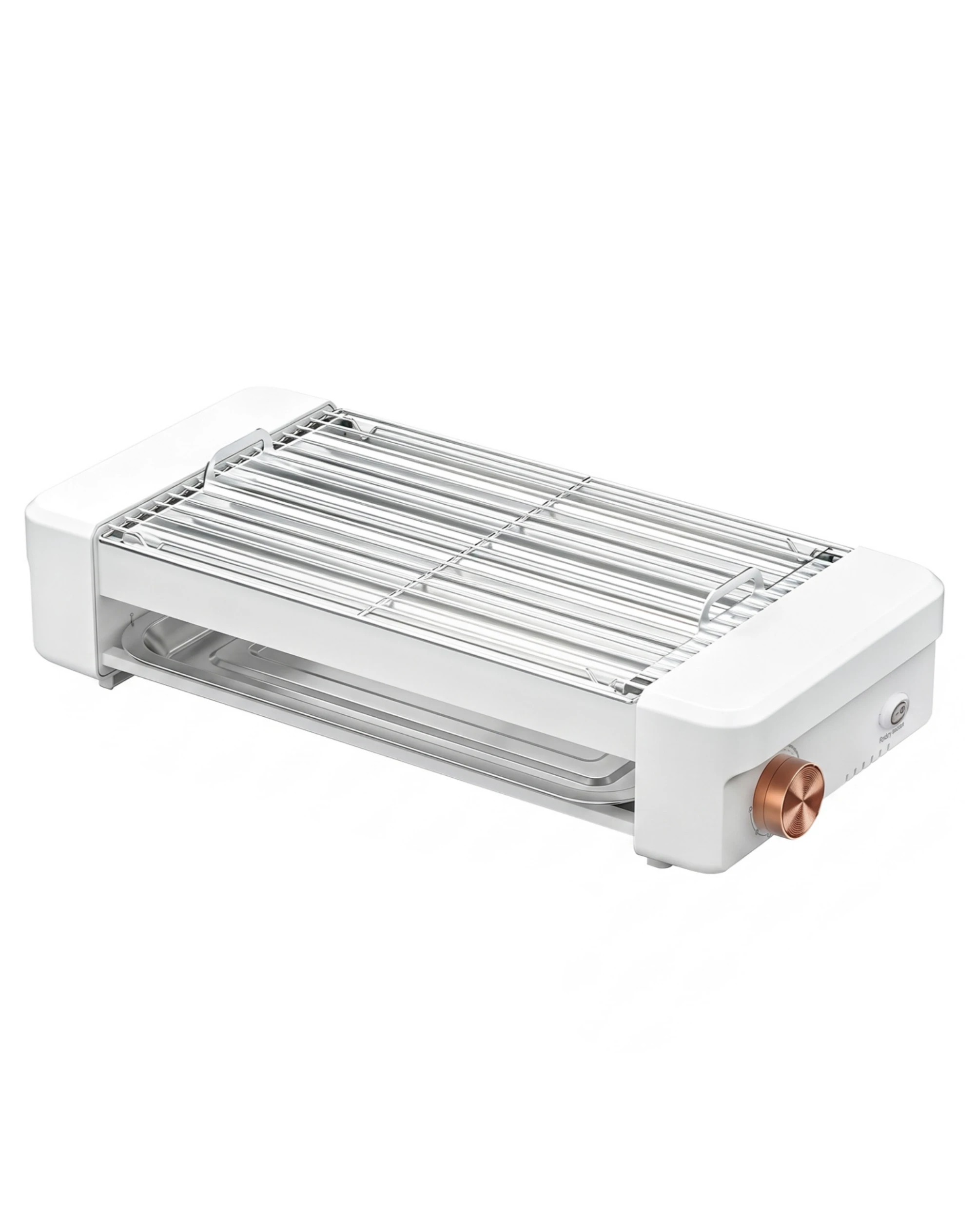 2 Yopower 4 in 1 Electric Grill with Hot Dog Roller BBQ Rack and 3 Pans - White, 2 of 4