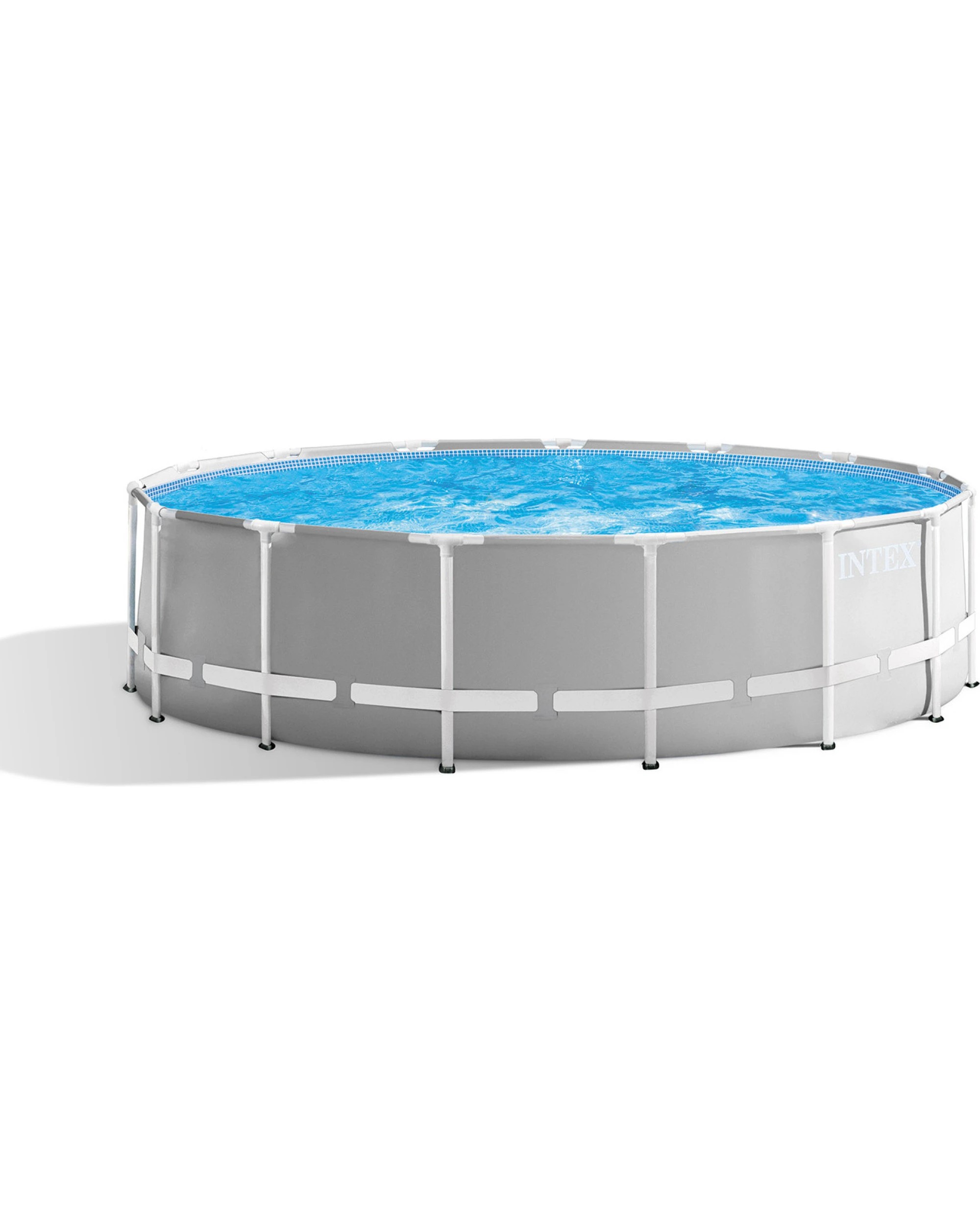 1 Intex 26726NP Prism Frame Swimming Pool 4.57m x 1.22m with Pump - Grey, 1 of 7