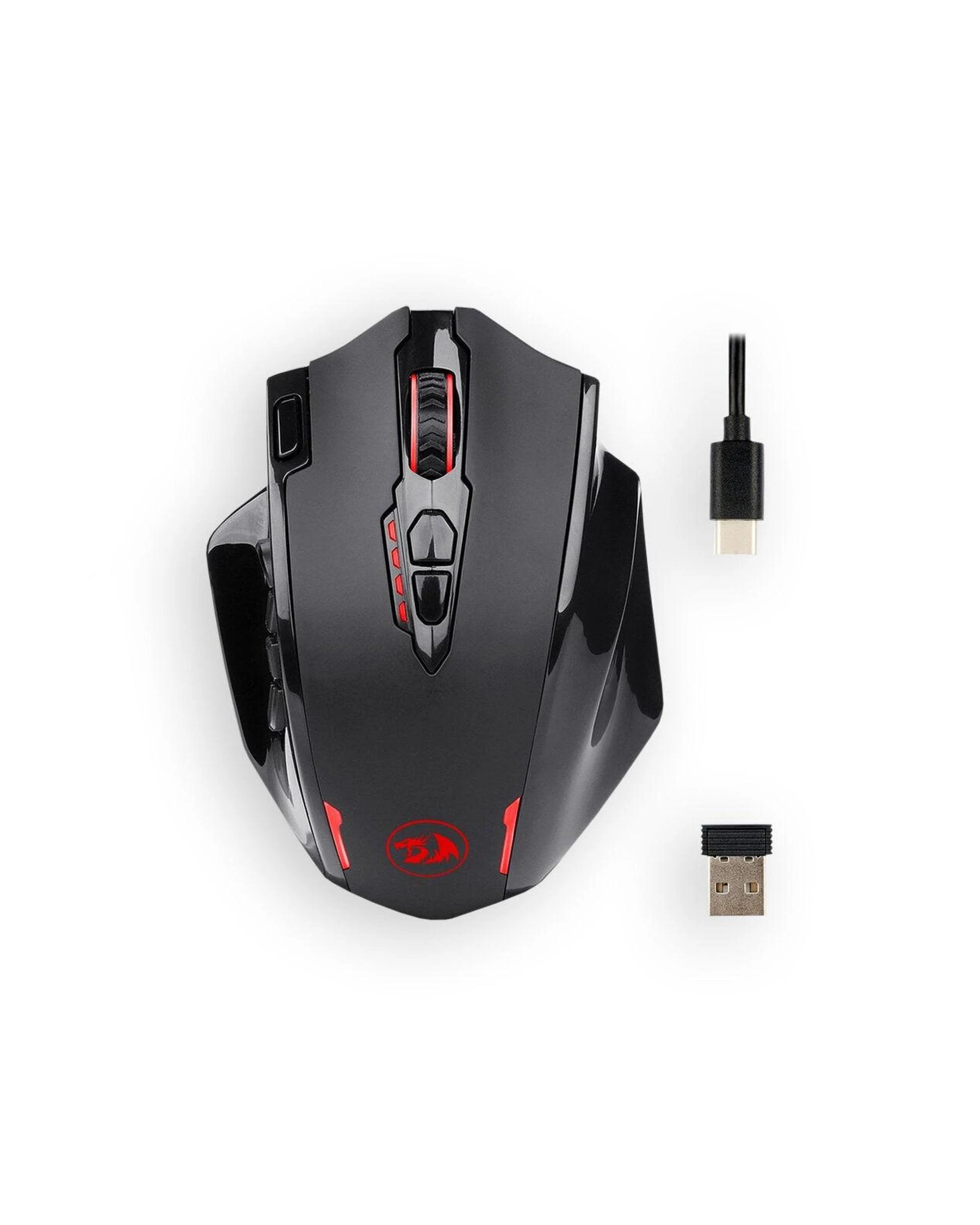 1 Redragon M913 Impact Elite MMO Wireless Gaming Mouse - Black, 1 of 9