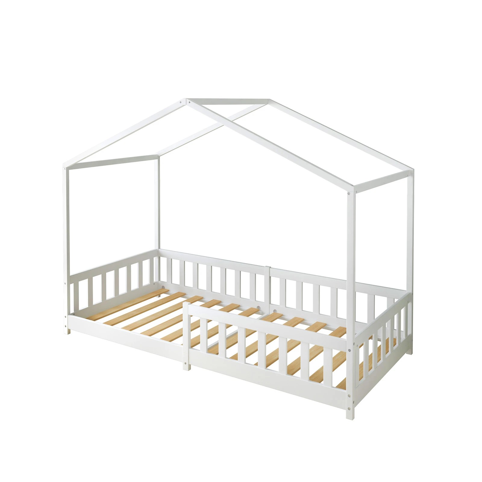 2 Ausway Wooden Bed Frame Single Size Toddler Kids, 2 of 4